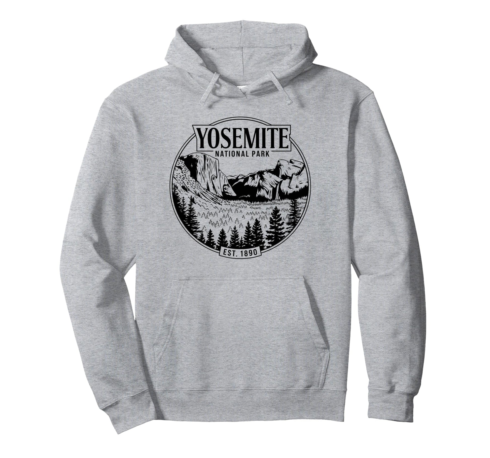 Yosemite California Sunset Adventure Hoodie - Minimalist Print for Adults - T-Shirt, Sweatshirt, Hoodie