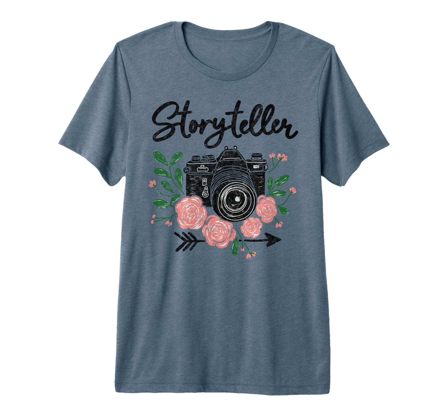 Photo Camera Flowers Storyteller T-Shirt - Streetwear Style Men Women - T-Shirt, Sweatshirt, Hoodie
