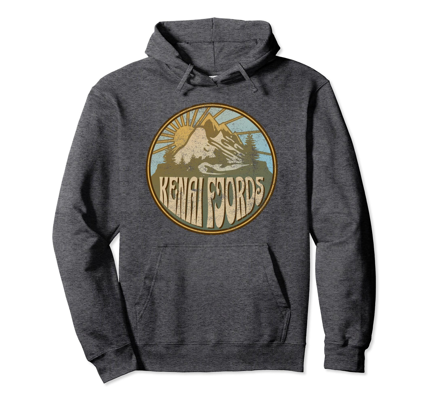 Kenai Fjords Alaska Nature Mountains Hoodie - Aesthetic Graphic Men Women - T-Shirt, Sweatshirt, Hoodie
