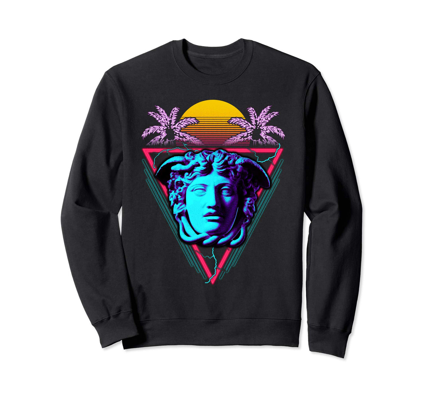 Medusa Aesthetic Vaporwave Sweatshirt - Streetwear Style Men Women - T-Shirt, Sweatshirt, Hoodie