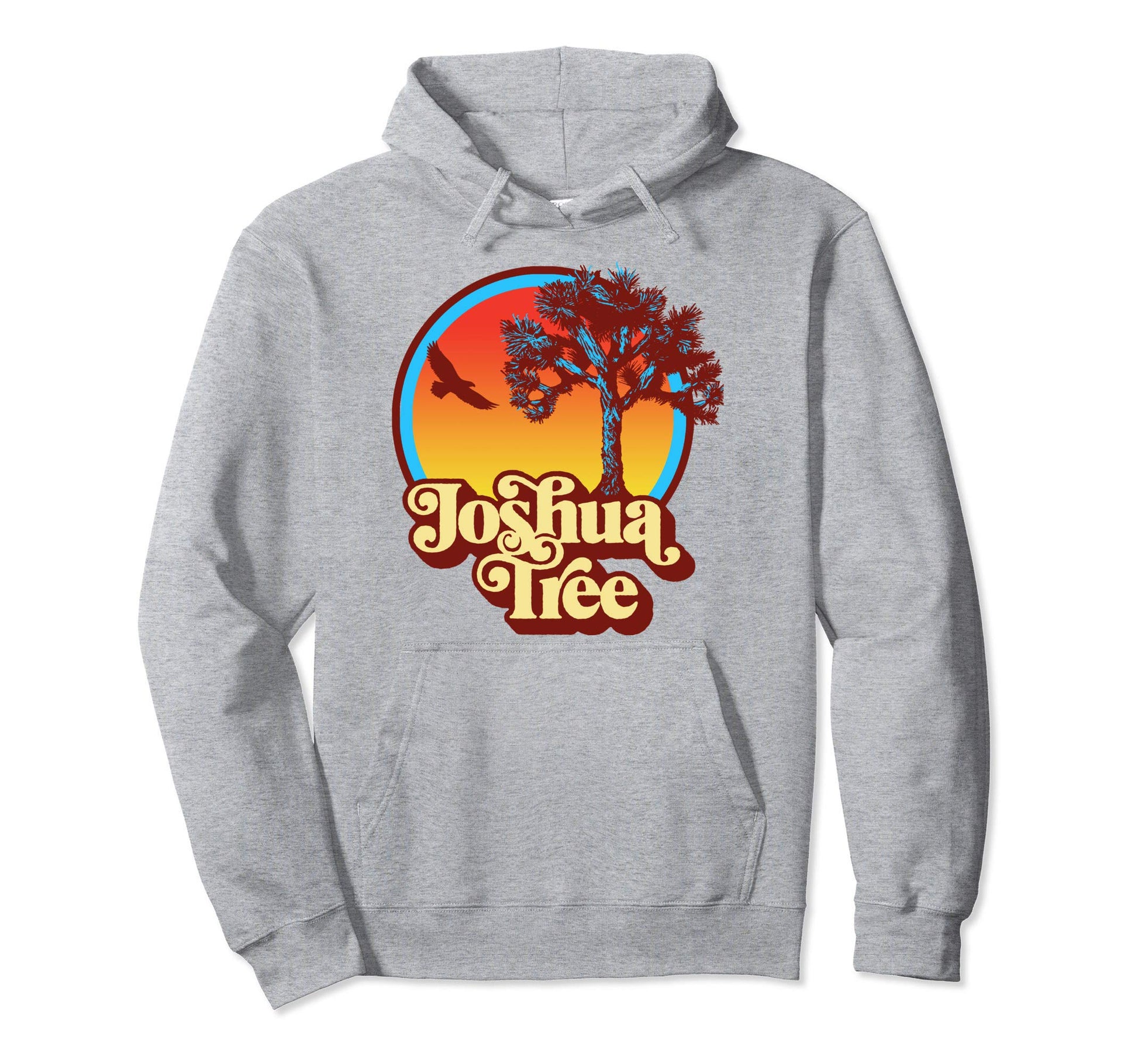 Joshua Tree National Park 80S Vibe Hoodie - Fun Novelty Design Men Women - T-Shirt, Sweatshirt, Hoodie