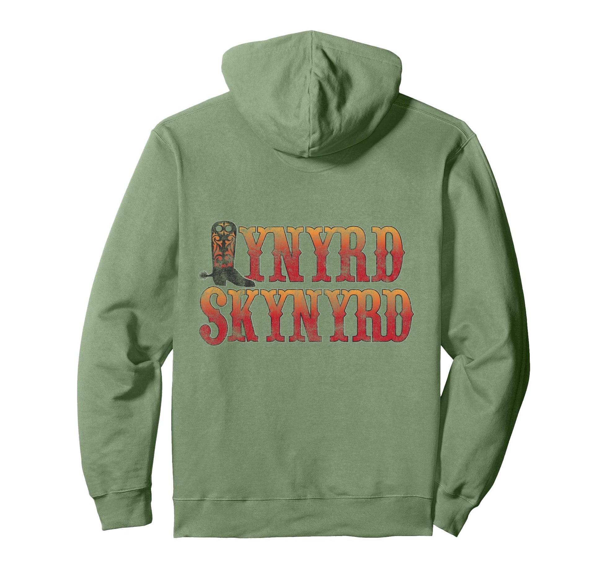 Lynyrd Skynyrd Boot Logo 1970S Cowboy Rock Hoodie - Novelty Apparel Unisex - T-Shirt, Sweatshirt, Hoodie
