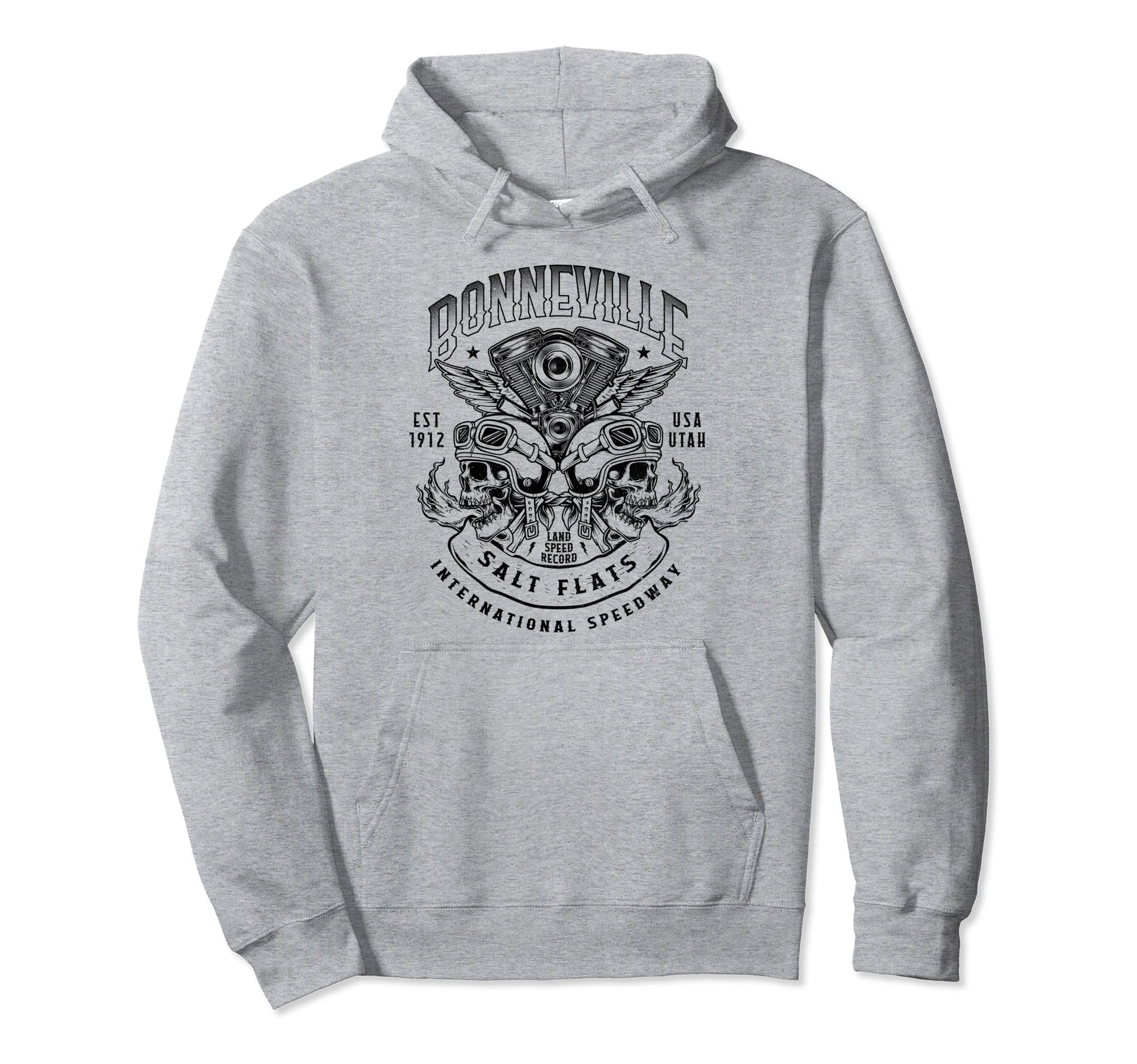 Bonneville Salt Flats Motorcycle Hoodie - Streetwear Style for Adults - T-Shirt, Sweatshirt, Hoodie