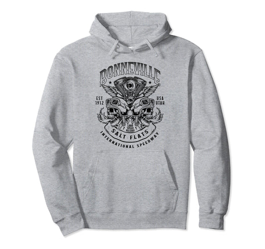 Bonneville Salt Flats Motorcycle Hoodie - Streetwear Style for Adults - T-Shirt, Sweatshirt, Hoodie