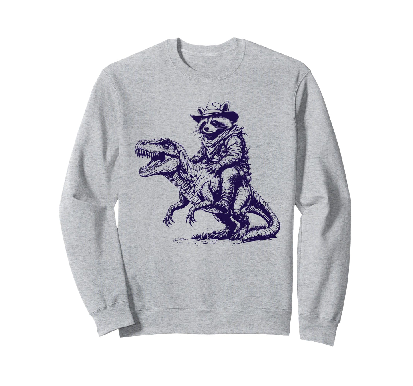 Raccoon Cowboy Cowgirl Panda Sweatshirt - Casual Everyday Wear Unisex - T-Shirt, Sweatshirt, Hoodie