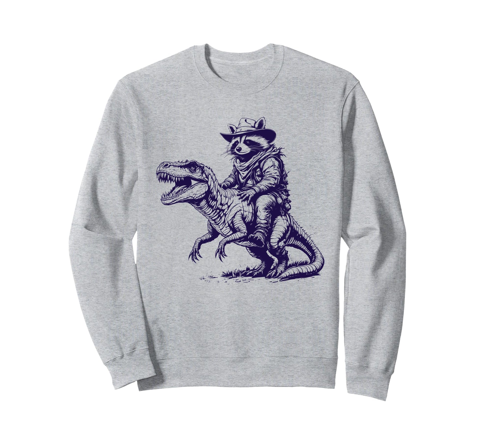 Raccoon Cowboy Cowgirl Panda Sweatshirt - Casual Everyday Wear Unisex - T-Shirt, Sweatshirt, Hoodie