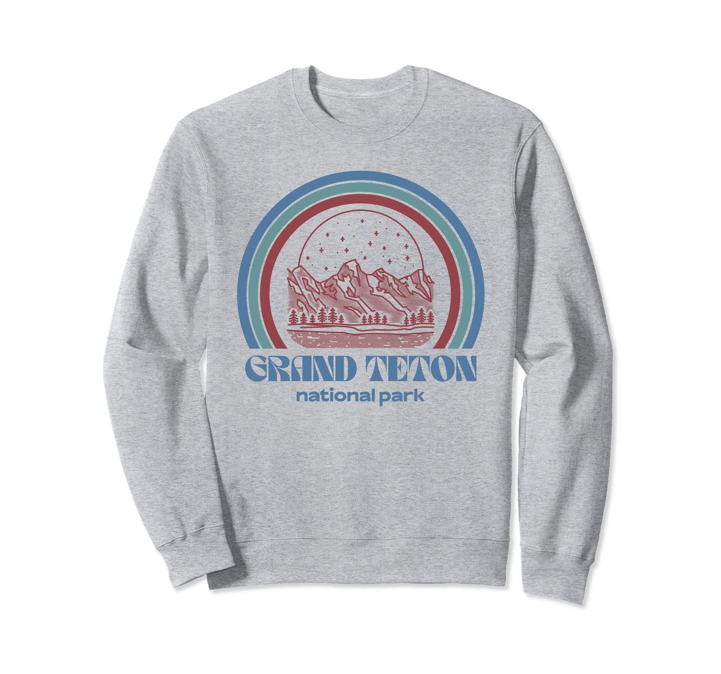 Grand Teton National Park Outdoor Sweatshirt - Custom Art Print Men Women - T-Shirt, Sweatshirt, Hoodie