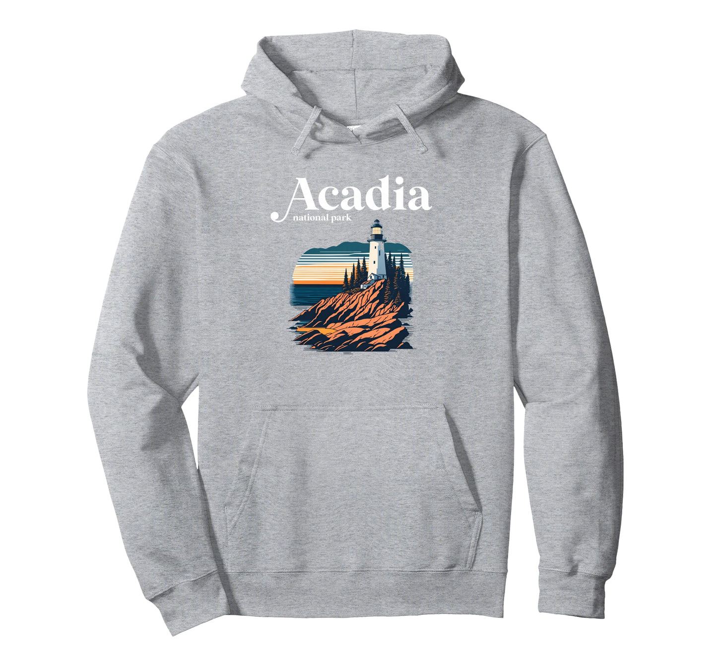 Acadia National Park Maine Hoodie - Custom Art Print Unisex - T-Shirt, Sweatshirt, Hoodie