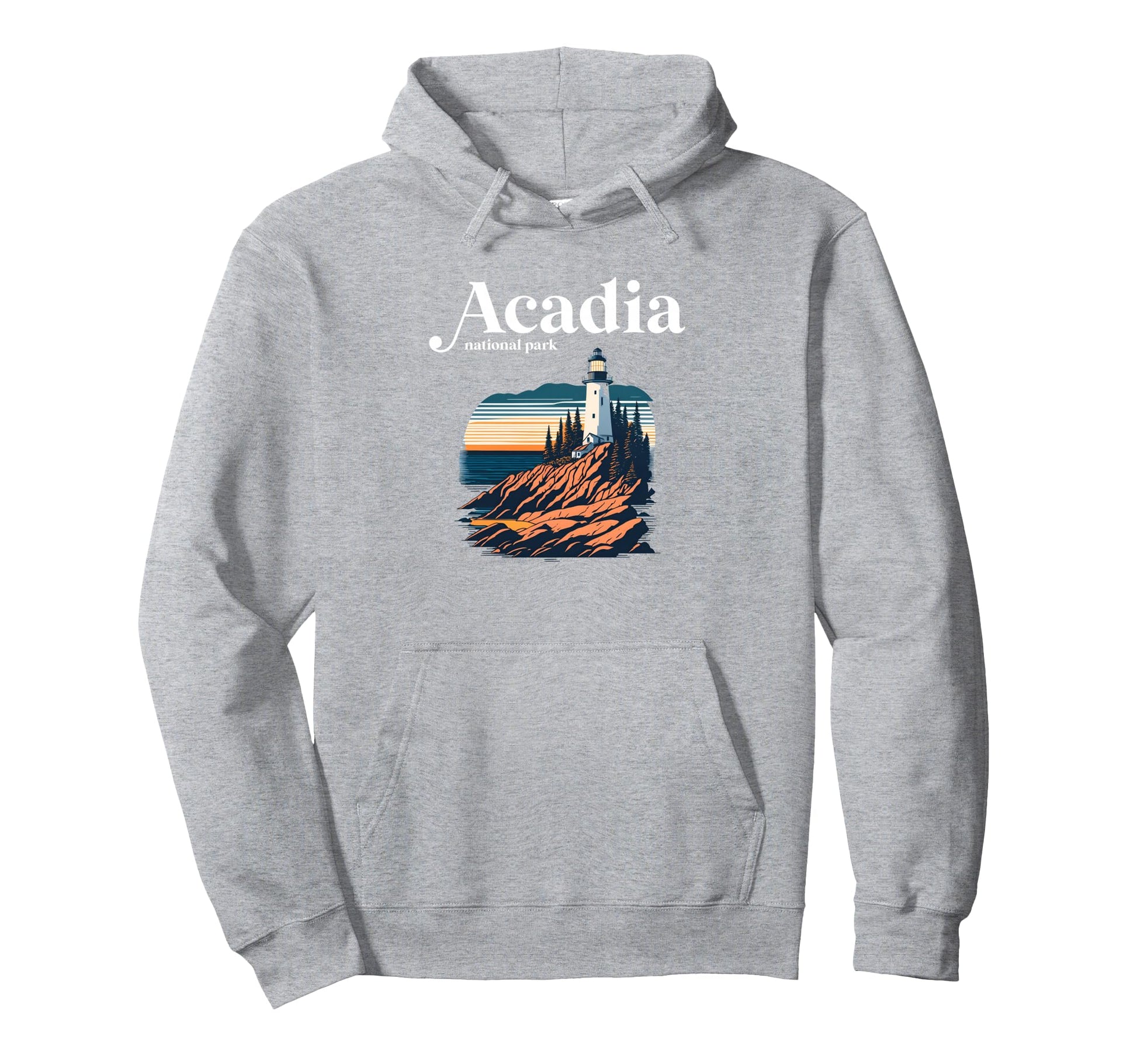 Acadia National Park Maine Hoodie - Custom Art Print Unisex - T-Shirt, Sweatshirt, Hoodie