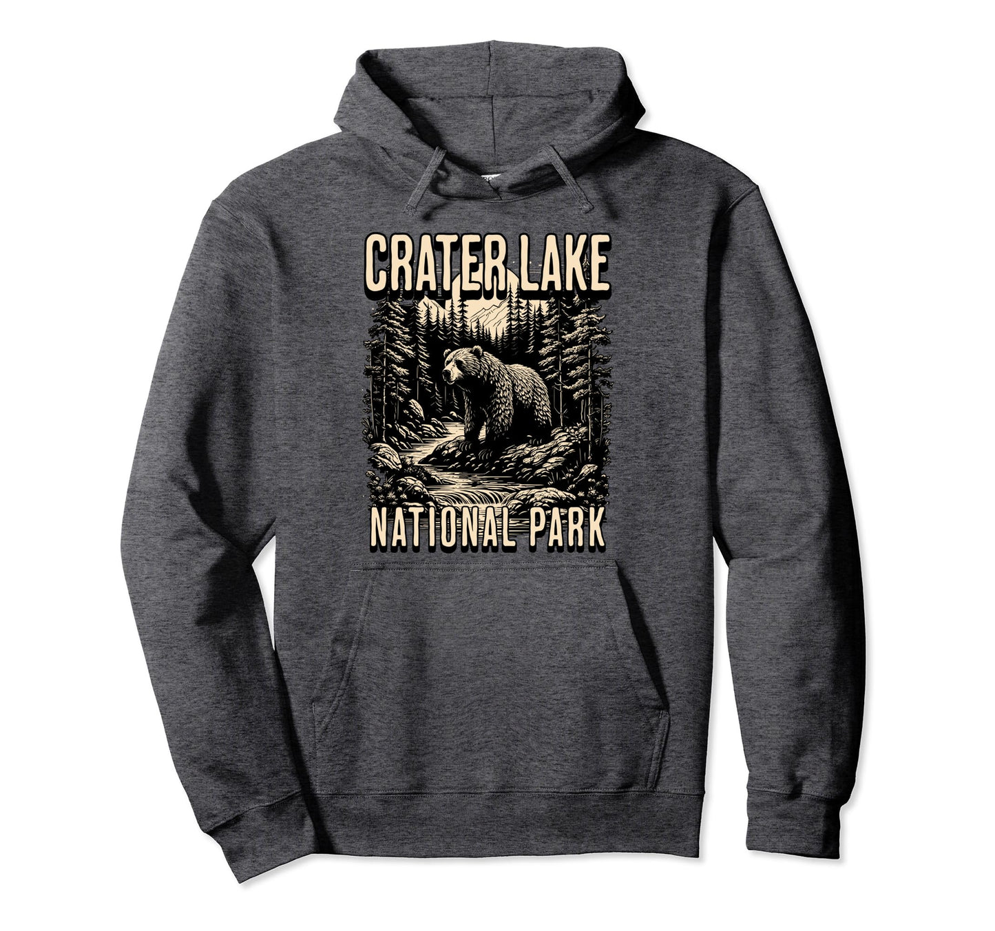 Crater Lake National Park Oregon Hoodie - Fun Novelty Design for Adults - T-Shirt, Sweatshirt, Hoodie