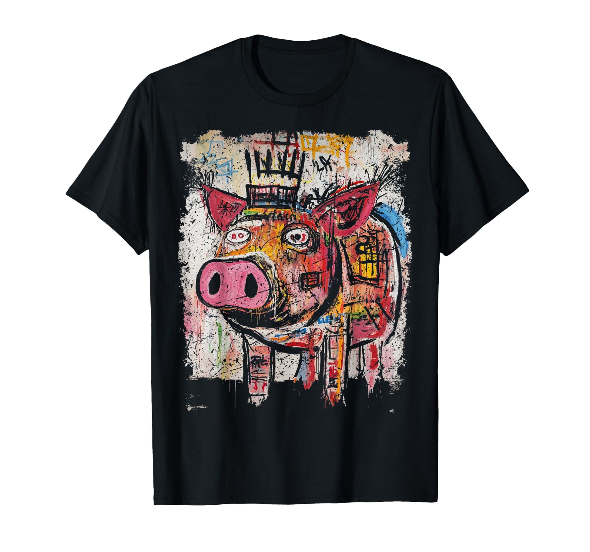 Pop Art Pig 90S Mens Graffiti T-Shirt - Graphic Print Men Women - T-Shirt, Sweatshirt, Hoodie