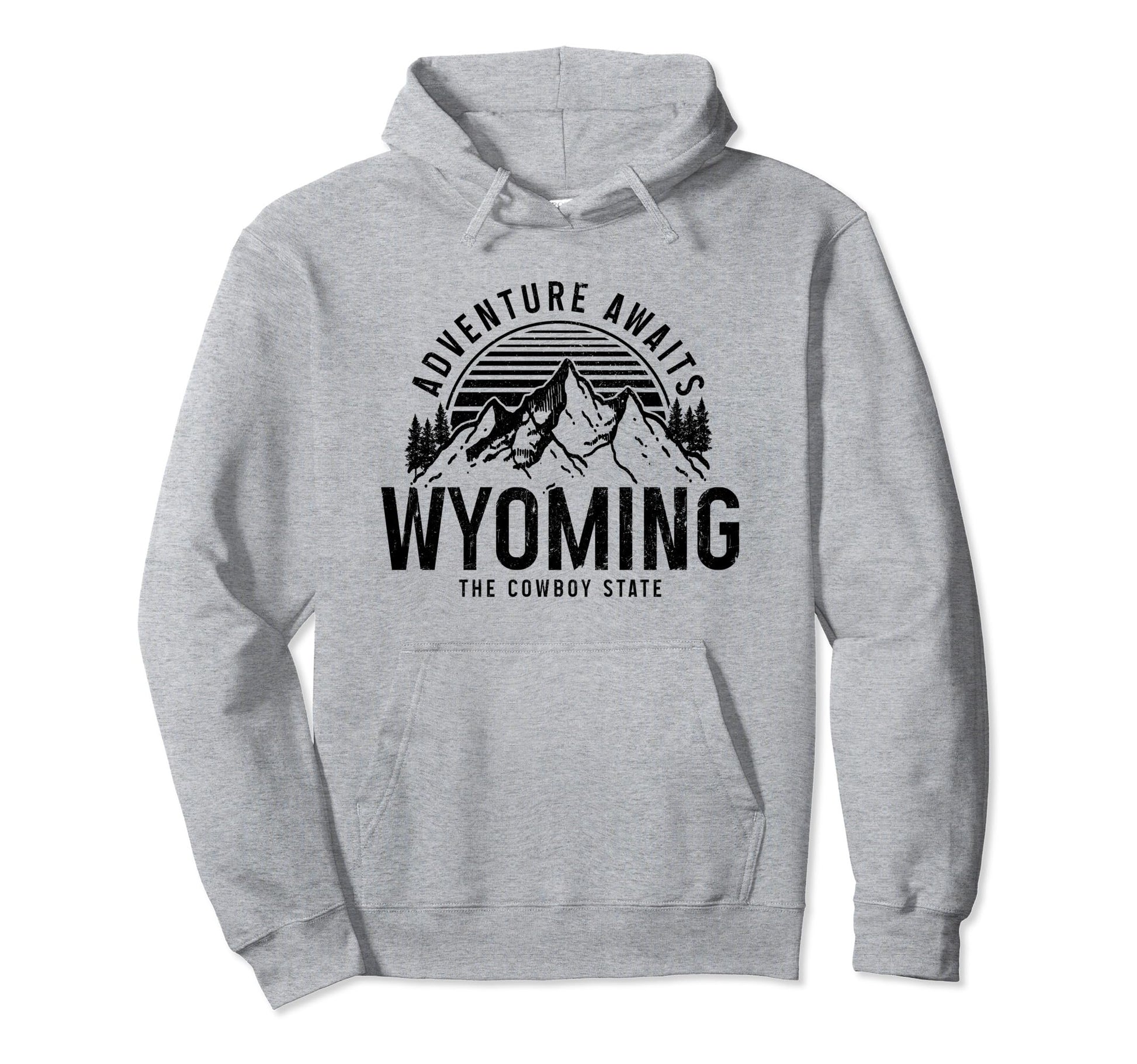 Wyoming Adventure Awaits Cowboy State Hoodie - Trendy Graphic for Adults - T-Shirt, Sweatshirt, Hoodie