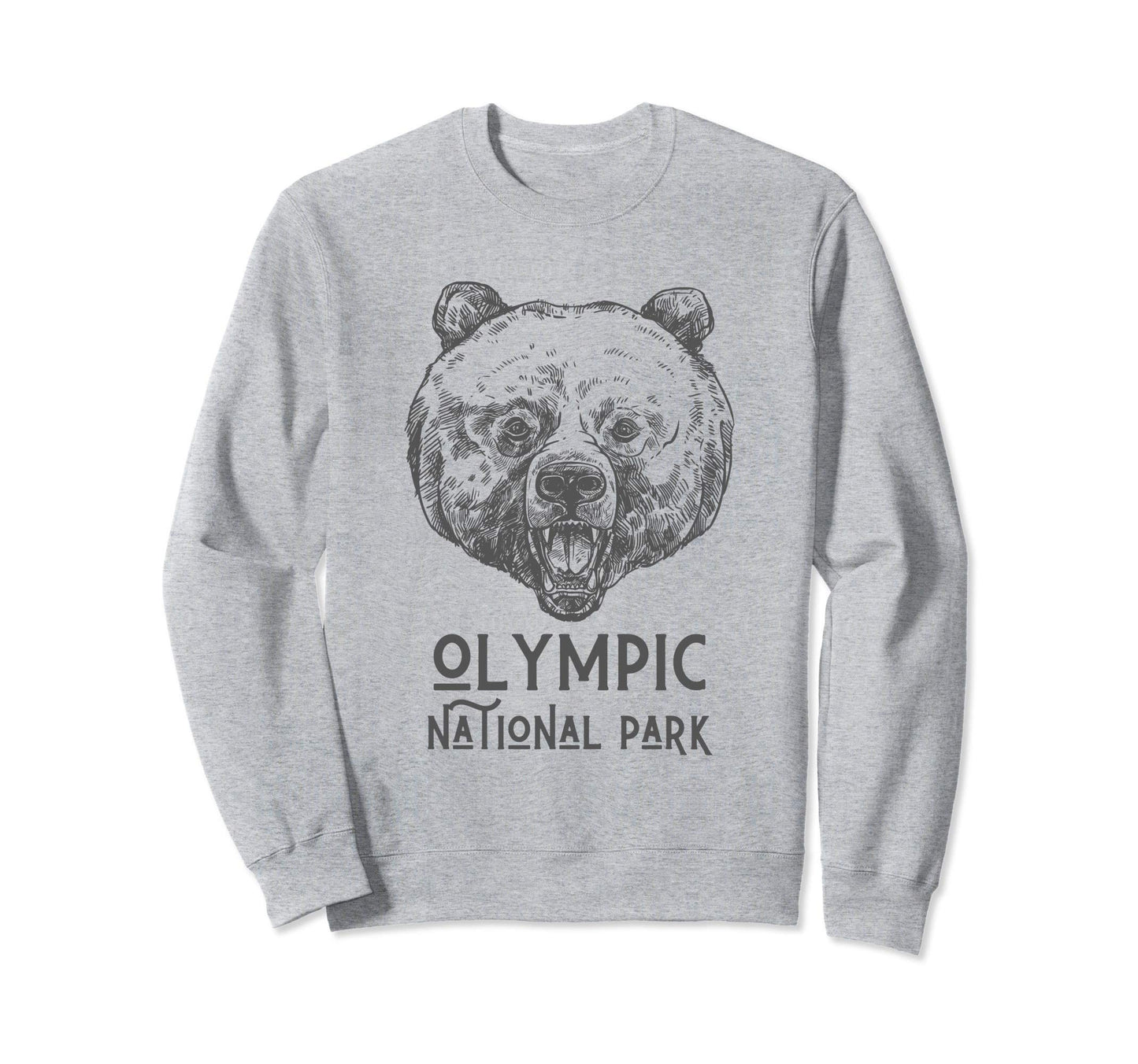 Olympic National Park Bear Sweatshirt - Custom Art Print for Adults - T-Shirt, Sweatshirt, Hoodie