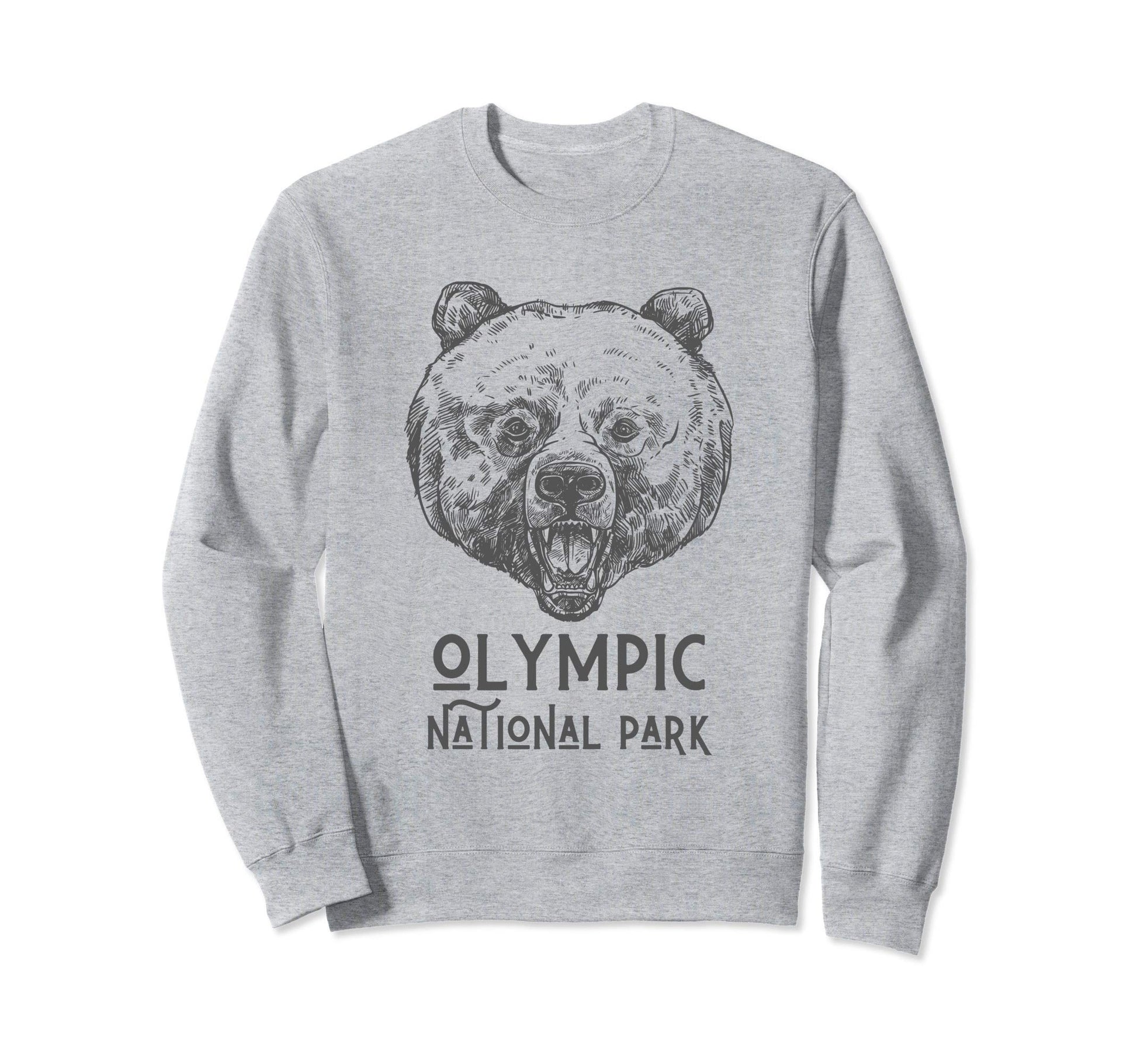 Olympic National Park Bear Sweatshirt - Custom Art Print for Adults - T-Shirt, Sweatshirt, Hoodie