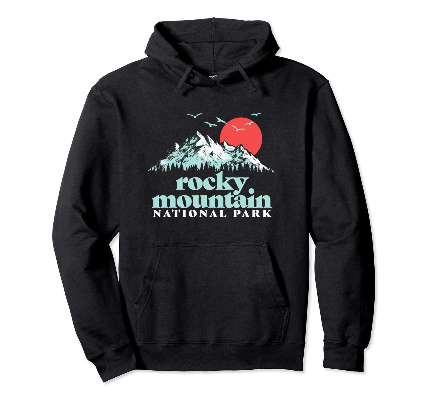 Rocky Mountain National Park 80S Hoodie - Novelty Apparel Men Women - T-Shirt, Sweatshirt, Hoodie
