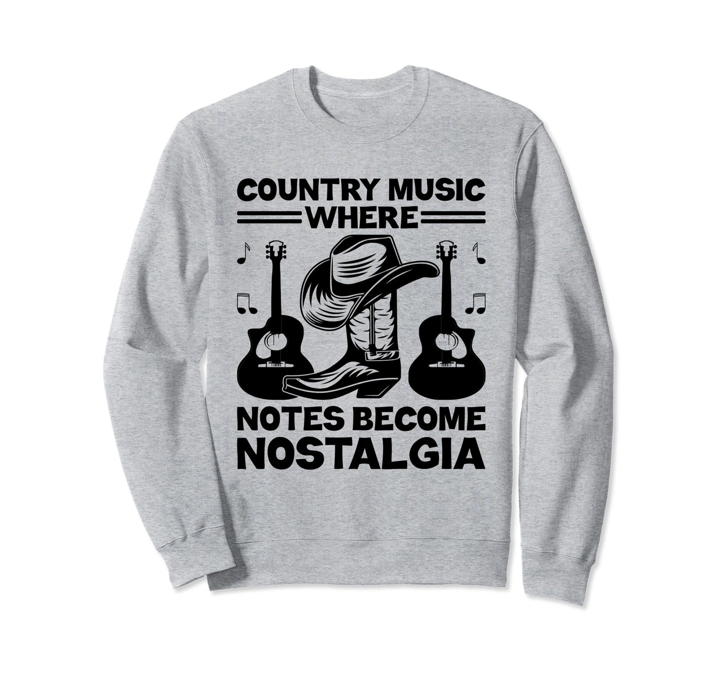 County Music Music Lover Western Sweatshirt - Aesthetic Graphic for Adults - T-Shirt, Sweatshirt, Hoodie