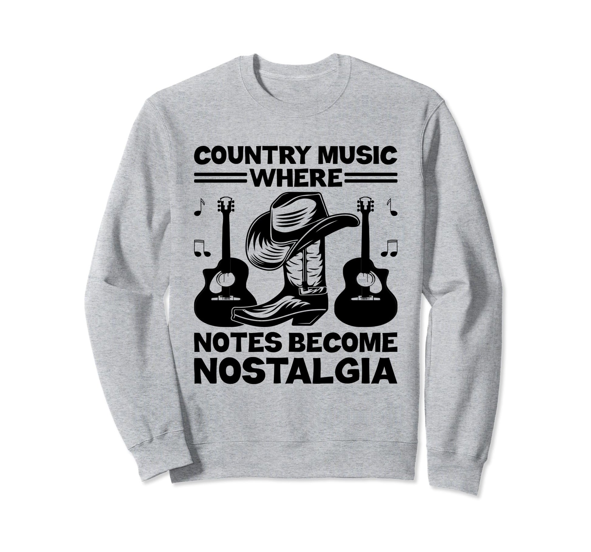 County Music Music Lover Western Sweatshirt - Aesthetic Graphic for Adults - T-Shirt, Sweatshirt, Hoodie