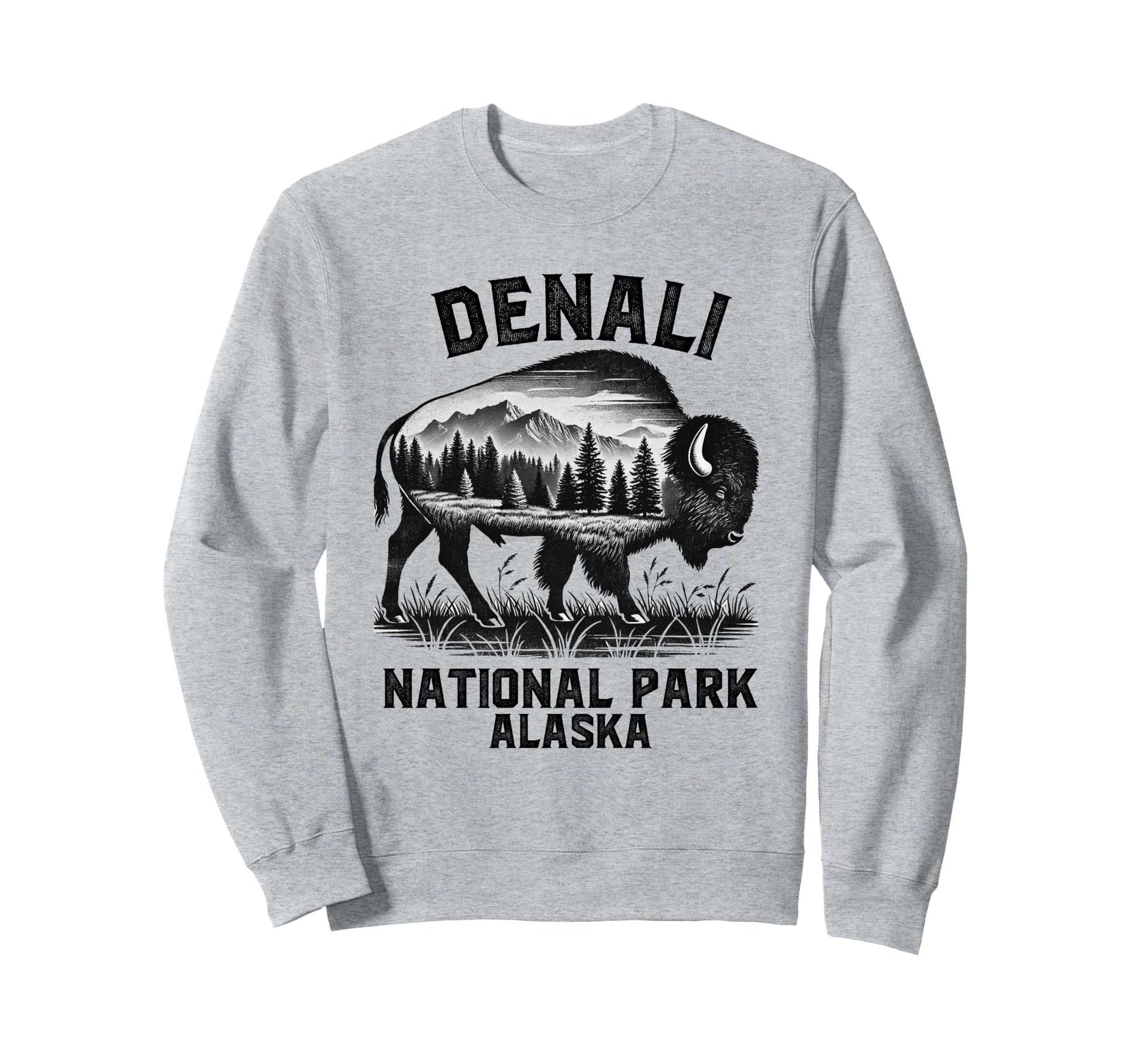 Denali National Park Souvenir Sweatshirt - Aesthetic Graphic for Adults - T-Shirt, Sweatshirt, Hoodie