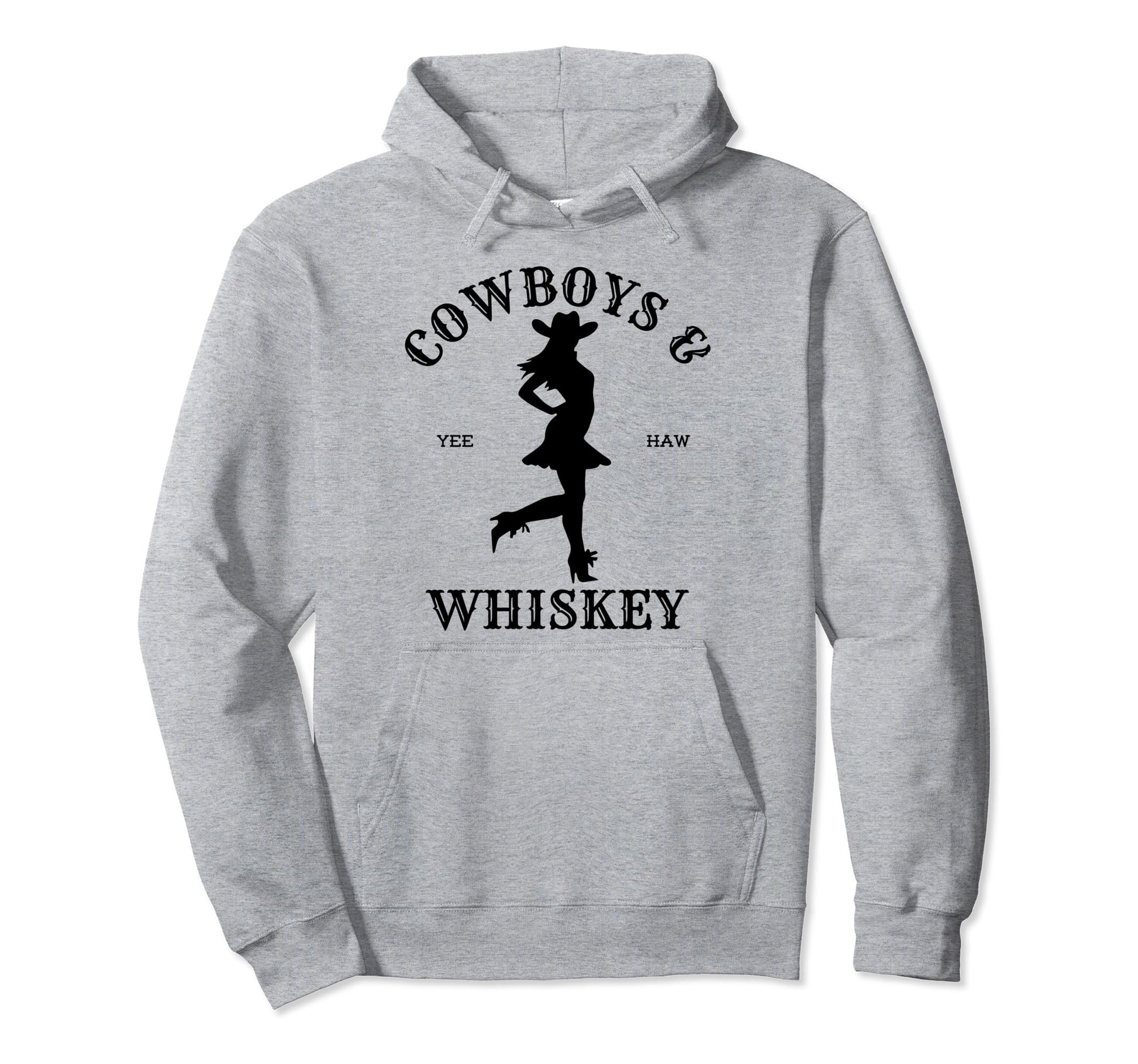 Linedance Cowboys And Whiskey Hoodie - Casual Everyday Wear Men Women - T-Shirt, Sweatshirt, Hoodie