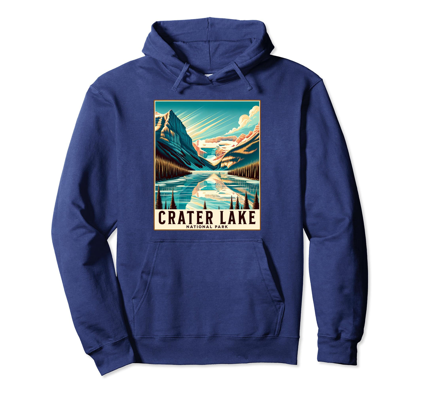 Crater Lake National Park Oregon Usa Sweatshirt - Minimalist Print Unisex - T-Shirt, Sweatshirt, Hoodie
