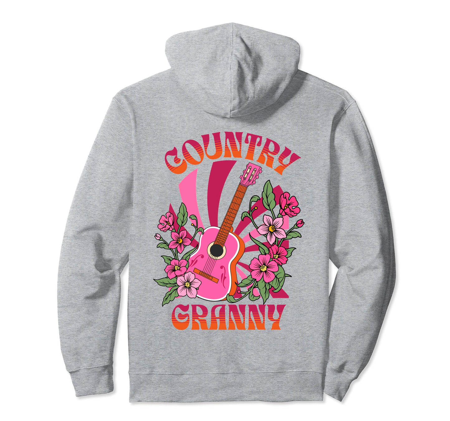 Groovy Western Cowgirl Rodeo Guitar Hoodie - Minimalist Print Men Women - T-Shirt, Sweatshirt, Hoodie