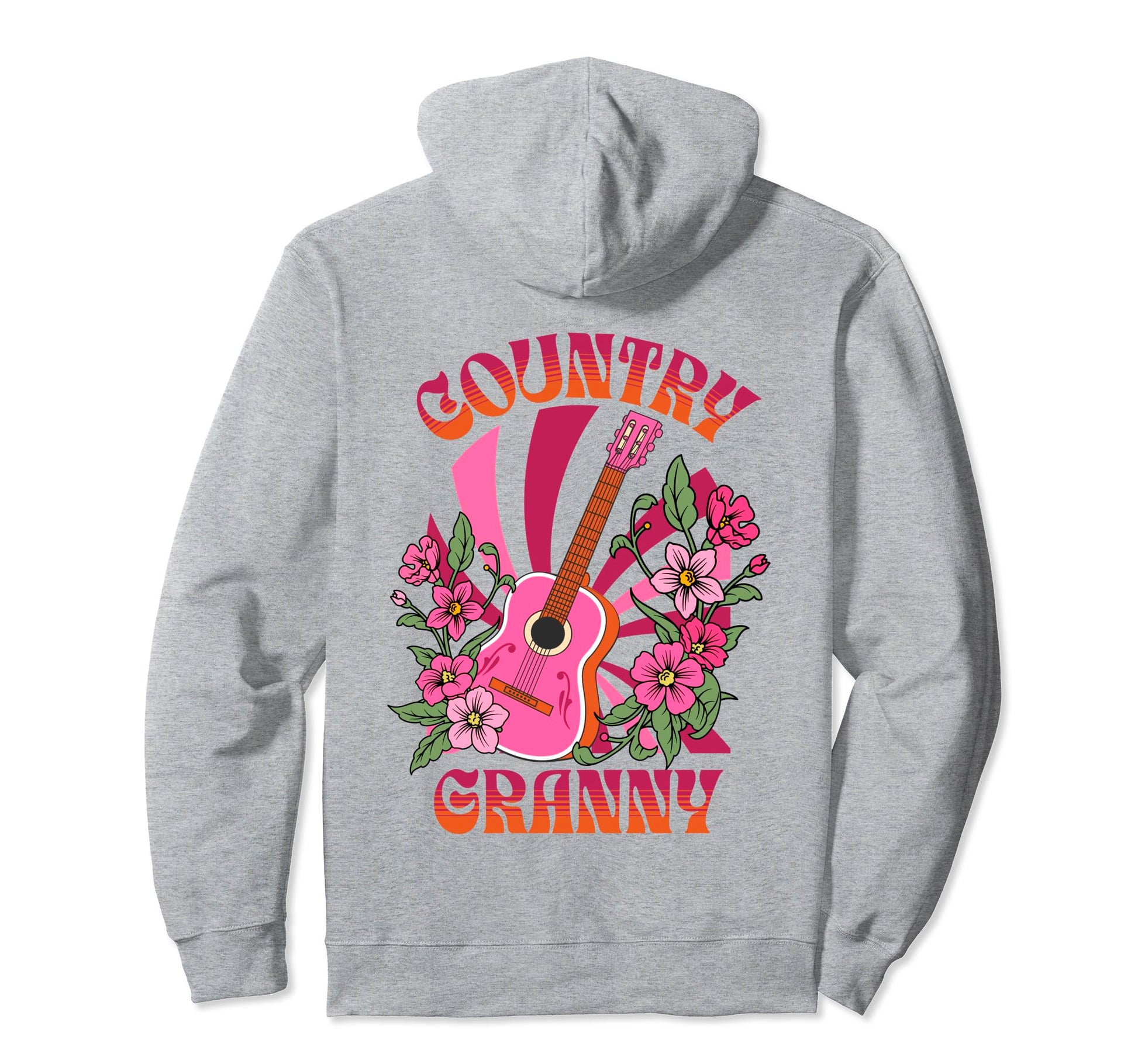 Groovy Western Cowgirl Rodeo Guitar Hoodie - Minimalist Print Men Women - T-Shirt, Sweatshirt, Hoodie