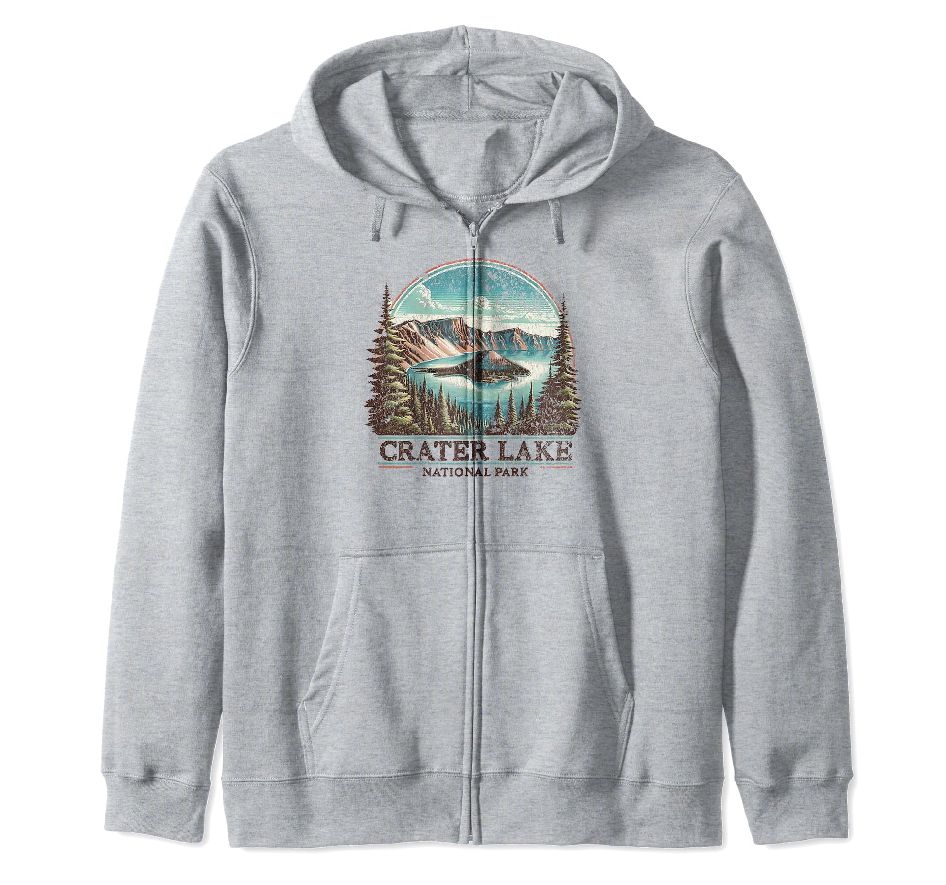 Crater Lake National Park Oregon Hoodie - Fun Novelty Design for Adults - T-Shirt, Sweatshirt, Hoodie