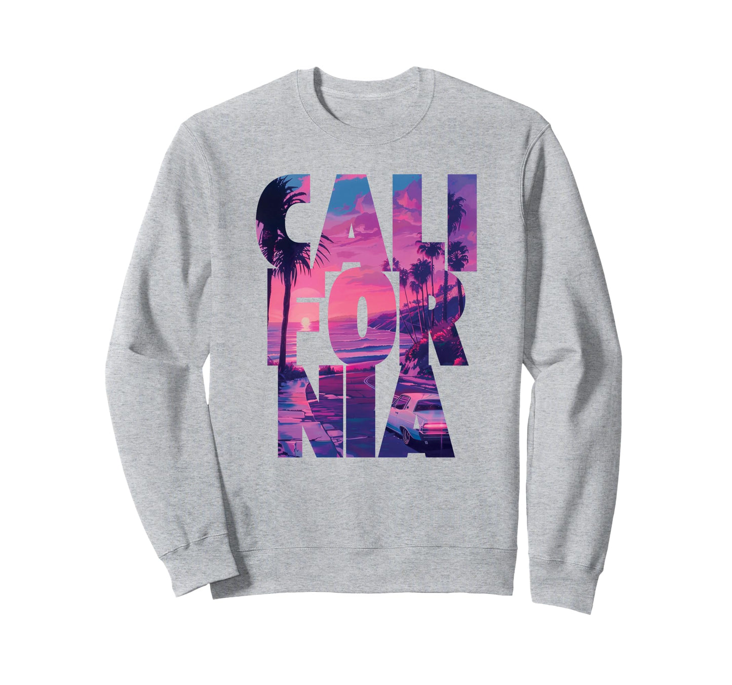 California 80S Sweatshirt - Novelty Apparel Unisex - T-Shirt, Sweatshirt, Hoodie