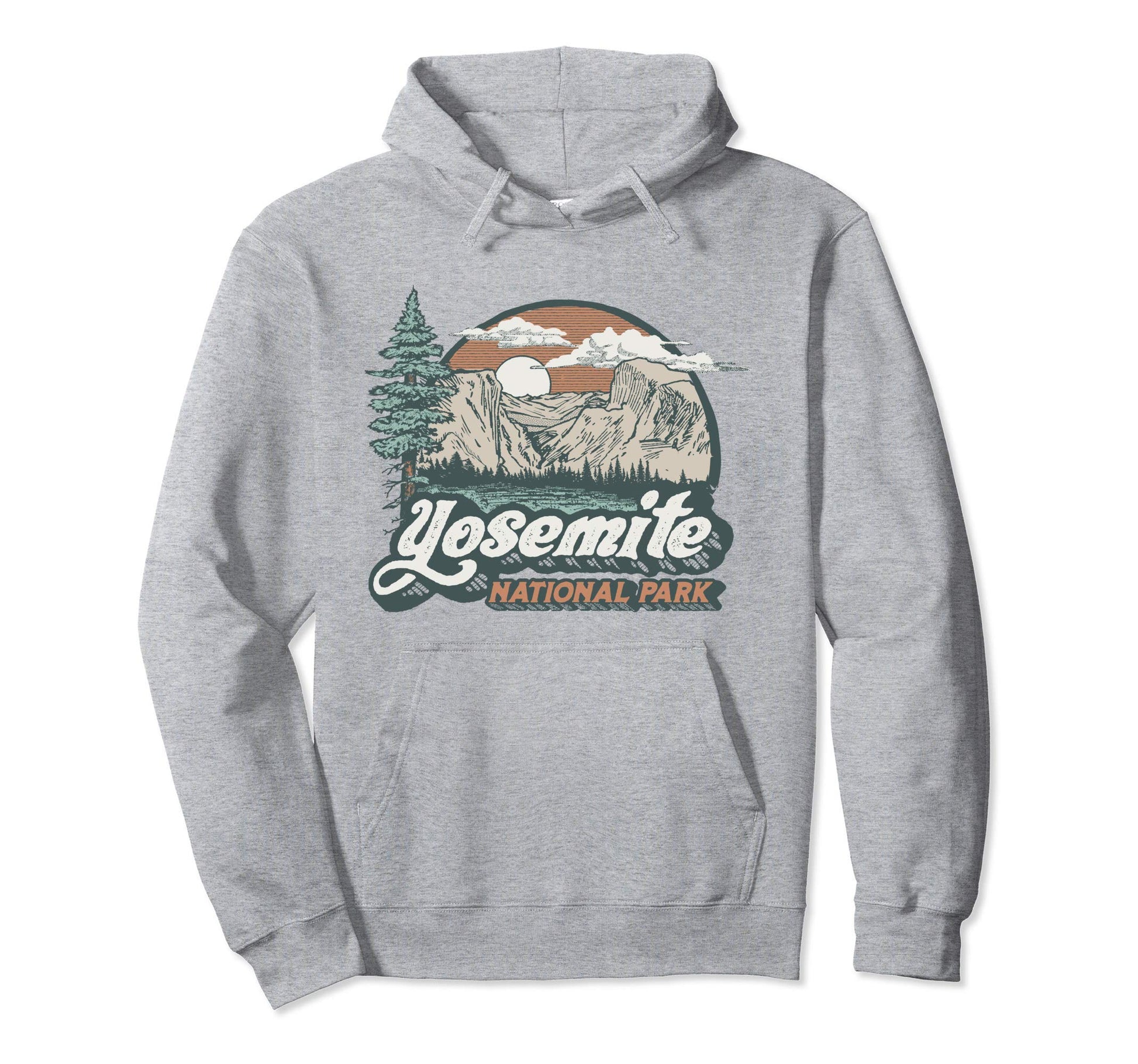 Yosemite National Park Eighties 80S Hoodie - Trendy Graphic for Adults - T-Shirt, Sweatshirt, Hoodie