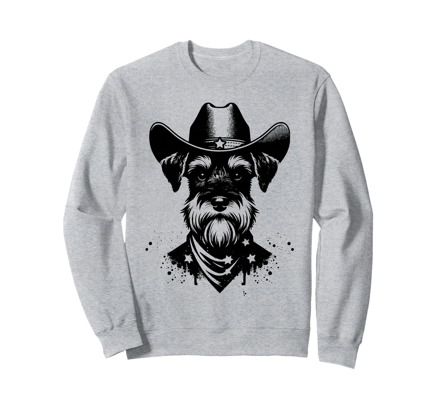 Western Miniature Schnauzer Cowboy Sweatshirt - Novelty Apparel Men Women - T-Shirt, Sweatshirt, Hoodie
