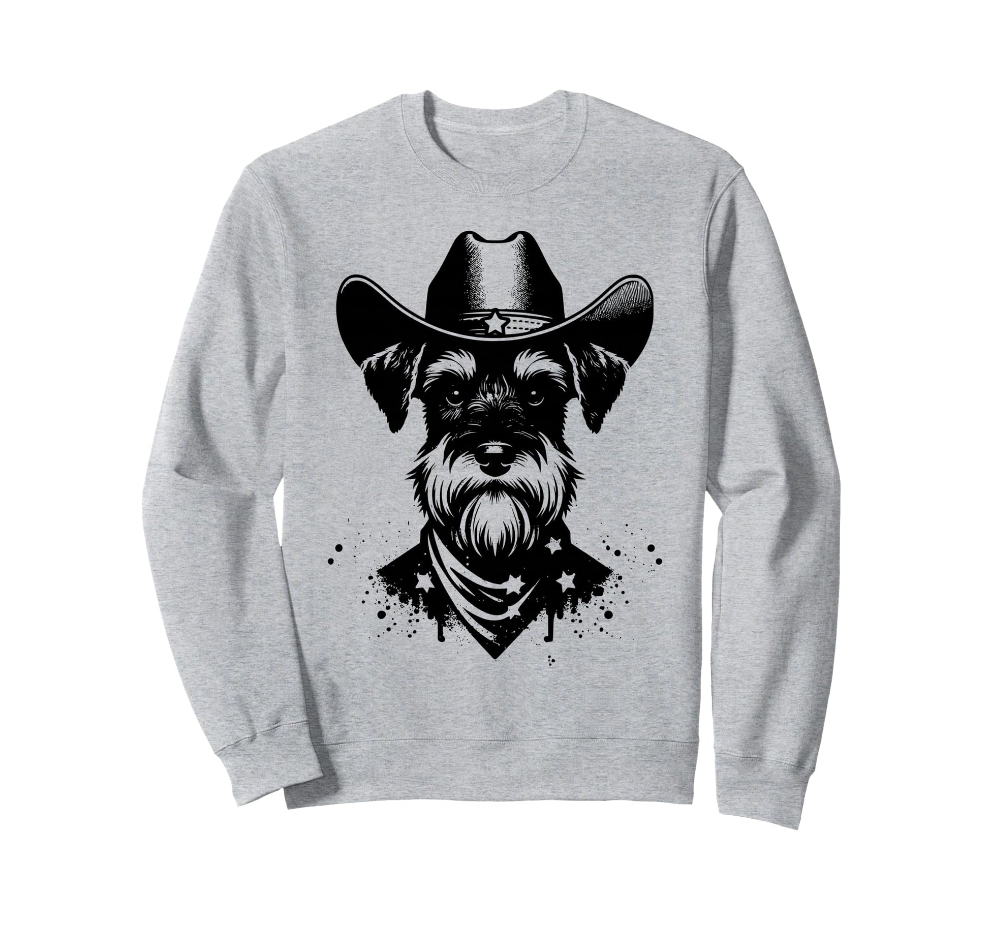 Western Miniature Schnauzer Cowboy Sweatshirt - Novelty Apparel Men Women - T-Shirt, Sweatshirt, Hoodie