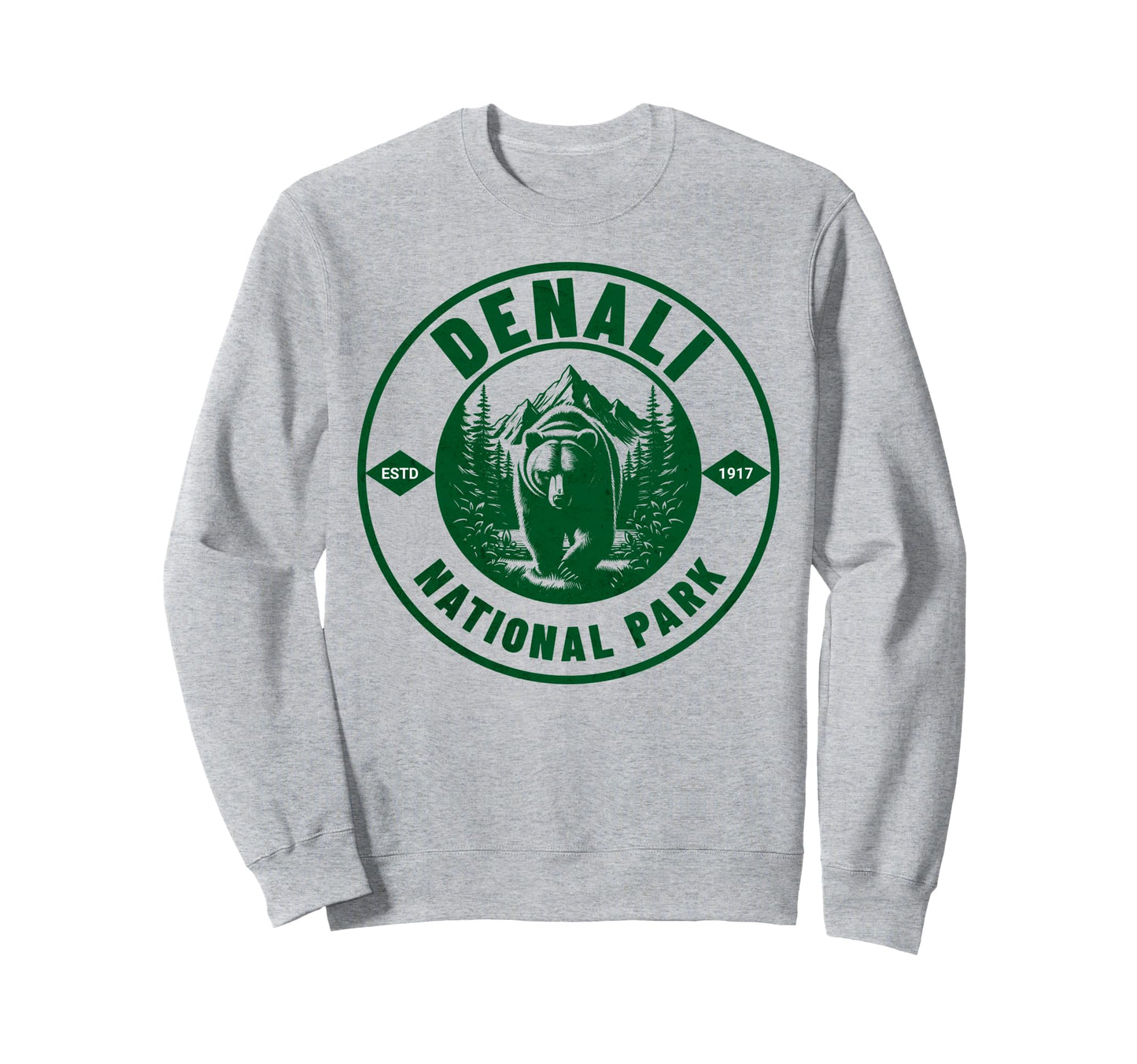 Alaska Denali National Park Sweatshirt - Fun Novelty Design Men Women - T-Shirt, Sweatshirt, Hoodie