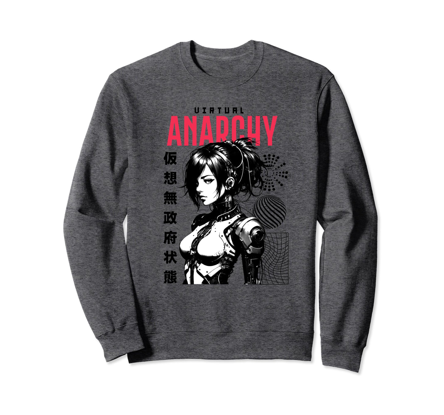 Japanese Anime Urban Cyber Vaporwave Sweatshirt - Unique Graphic Unisex - T-Shirt, Sweatshirt, Hoodie