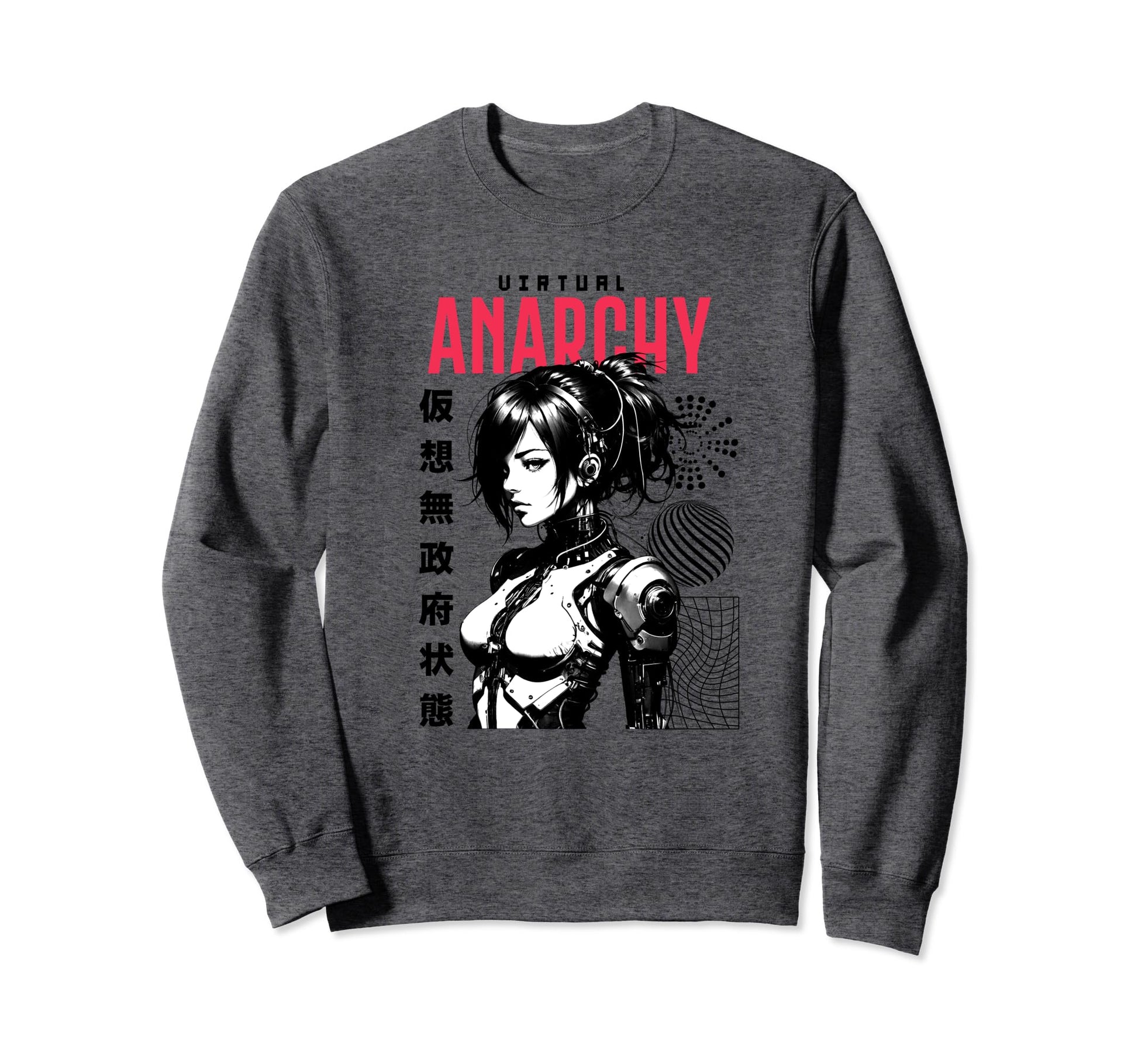 Japanese Anime Urban Cyber Vaporwave Sweatshirt - Unique Graphic Unisex - T-Shirt, Sweatshirt, Hoodie