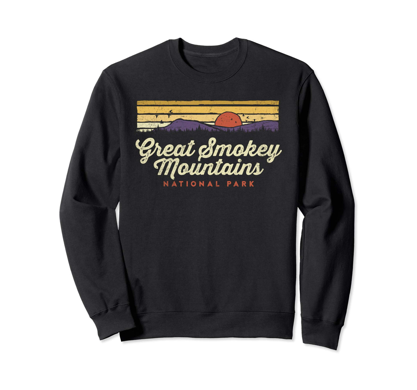 Great Smoky Mountains National Park Sun Sweatshirt - Trendy Graphic Unisex - T-Shirt, Sweatshirt, Hoodie