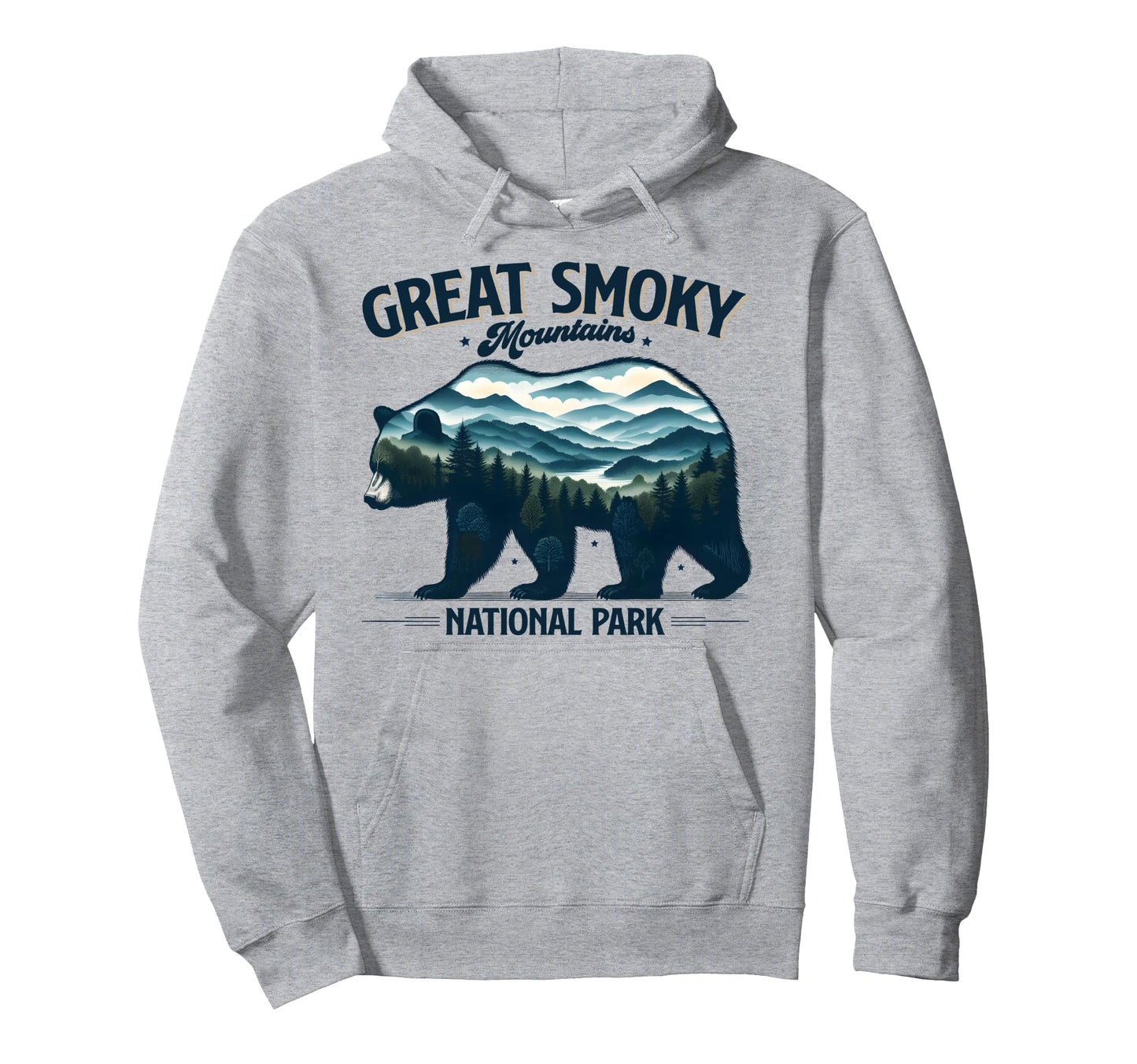 Hiking Camping Great Smoky Mountains Hoodie - Aesthetic Graphic Men Women - T-Shirt, Sweatshirt, Hoodie