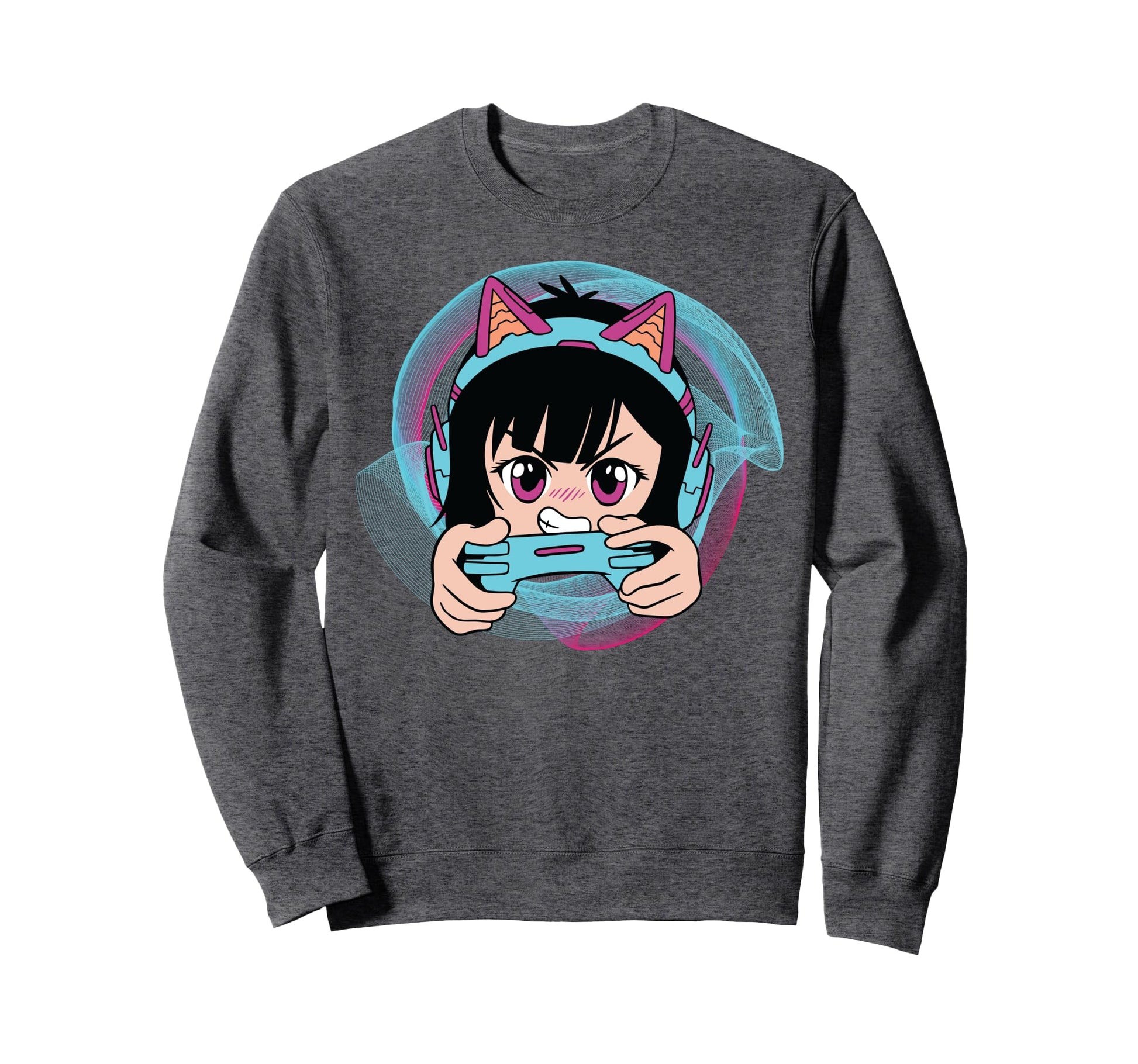 Vaporwave Anime Gamer Otaku Sweatshirt - Fun Novelty Design Unisex - T-Shirt, Sweatshirt, Hoodie
