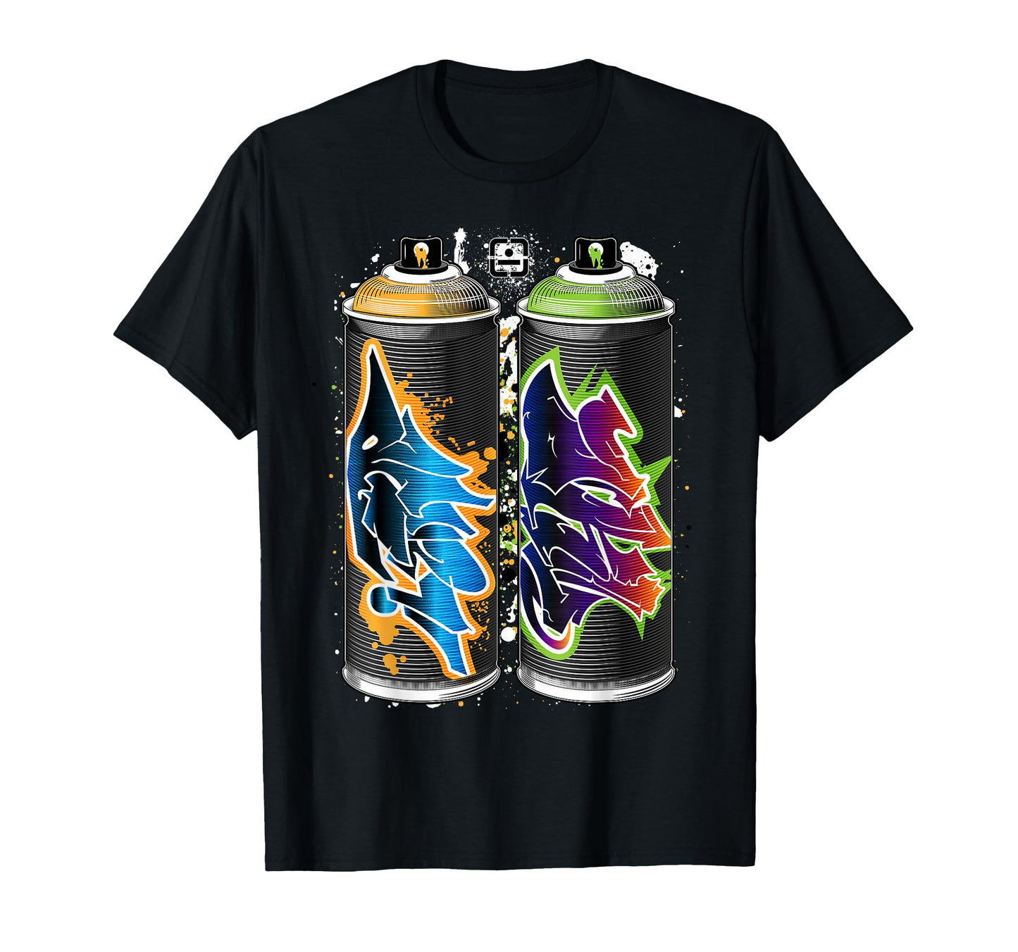 Graffiti Fat Cap Spray Paint Cans T-Shirt - Fun Novelty Design Unisex - T-Shirt, Sweatshirt, Hoodie