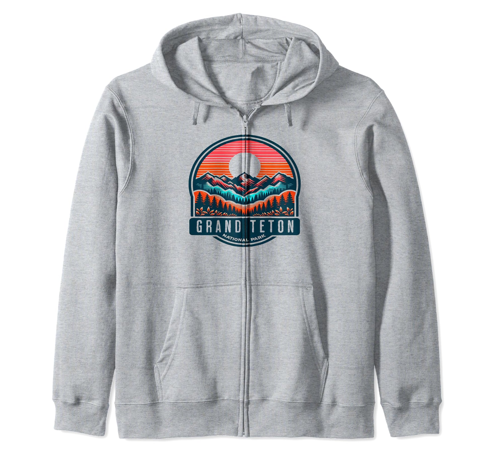 Grand Teton National Park Wyoming Usa Hoodie - Minimalist Print Men Women - T-Shirt, Sweatshirt, Hoodie
