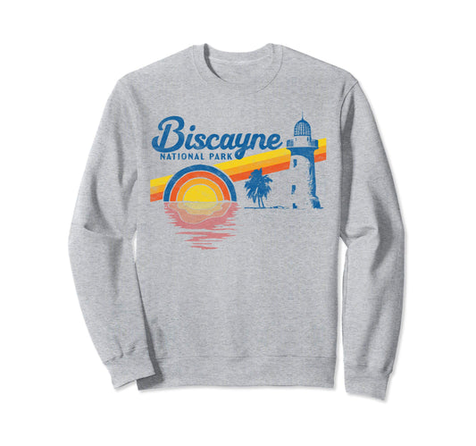 Biscayne National Park 80S Sweatshirt - Aesthetic Graphic for Adults - T-Shirt, Sweatshirt, Hoodie