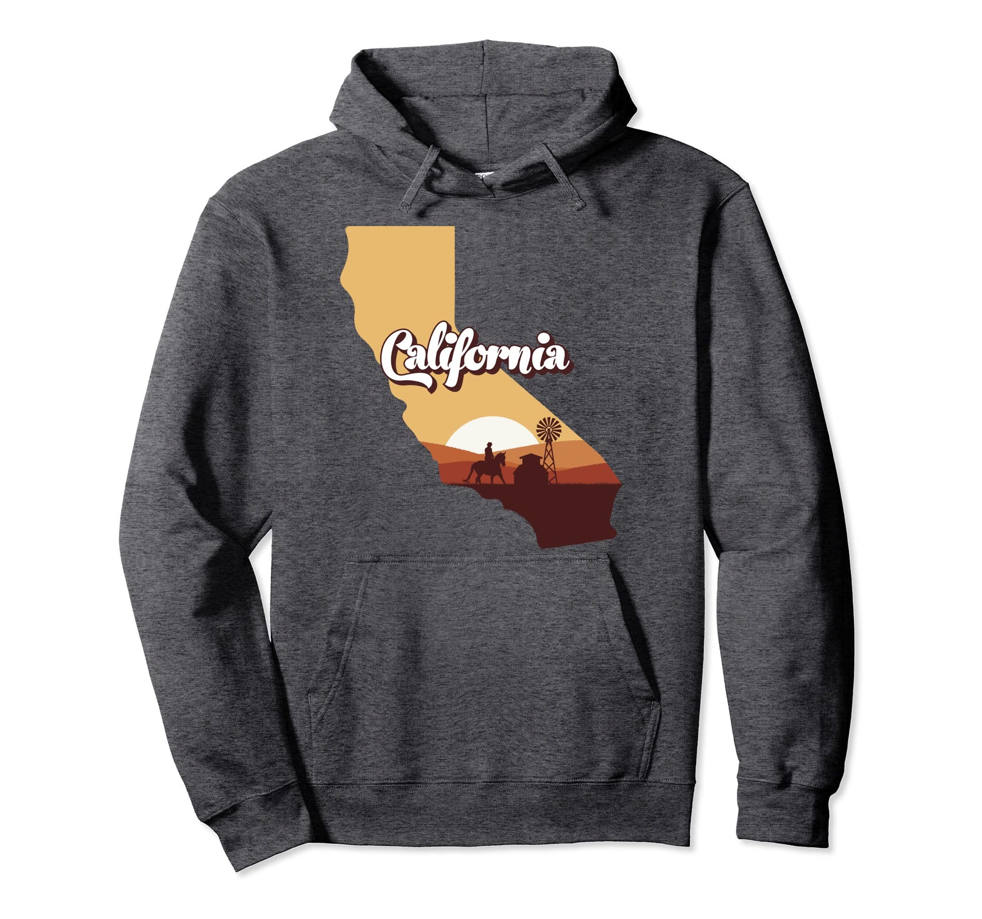 California Horse Riding Cowboy Rodeo Hoodie - Trendy Graphic Men Women - T-Shirt, Sweatshirt, Hoodie