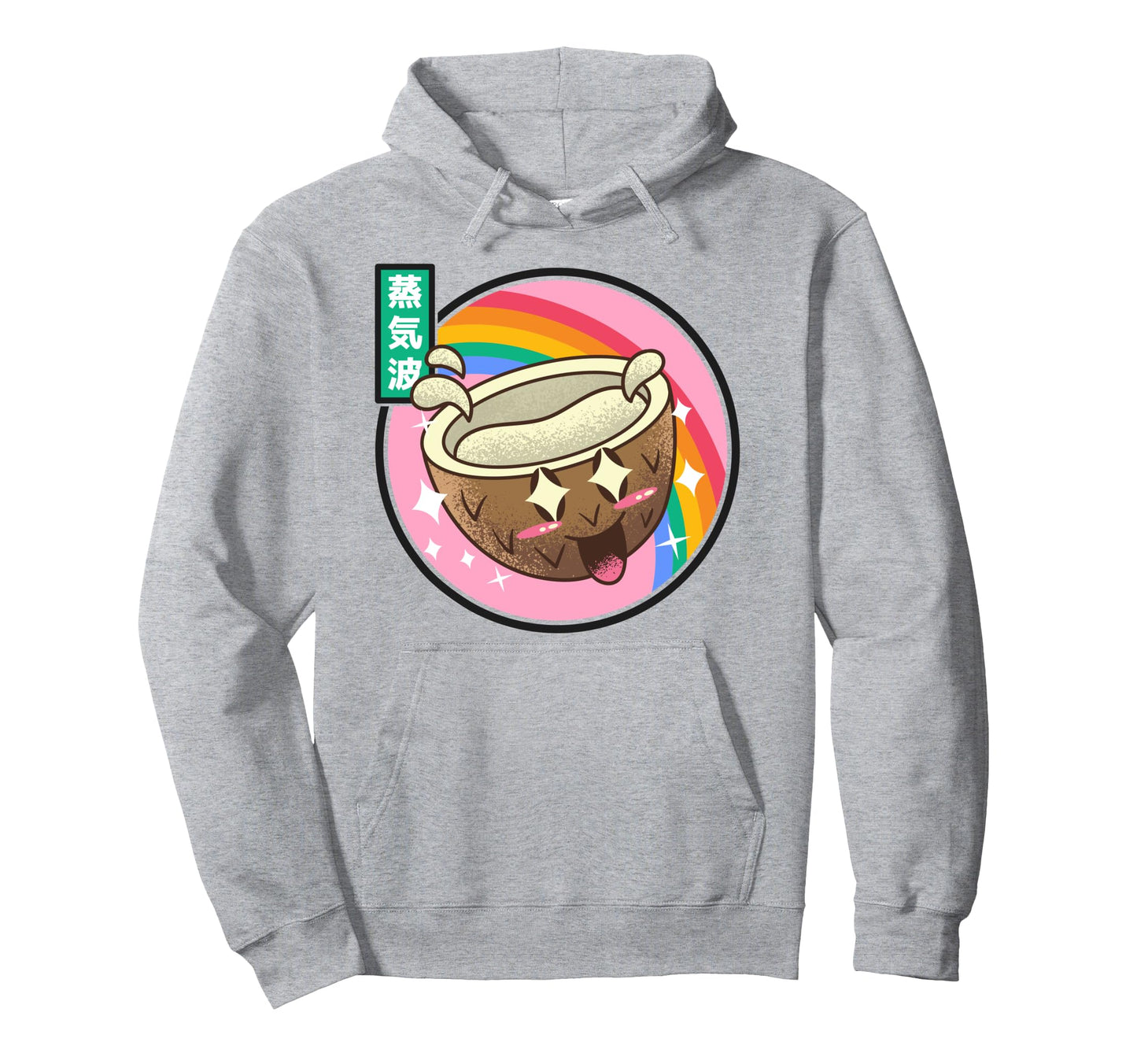 Japan Coconut Kawaii Rainbow Anime Hoodie - Unique Graphic Unisex - T-Shirt, Sweatshirt, Hoodie