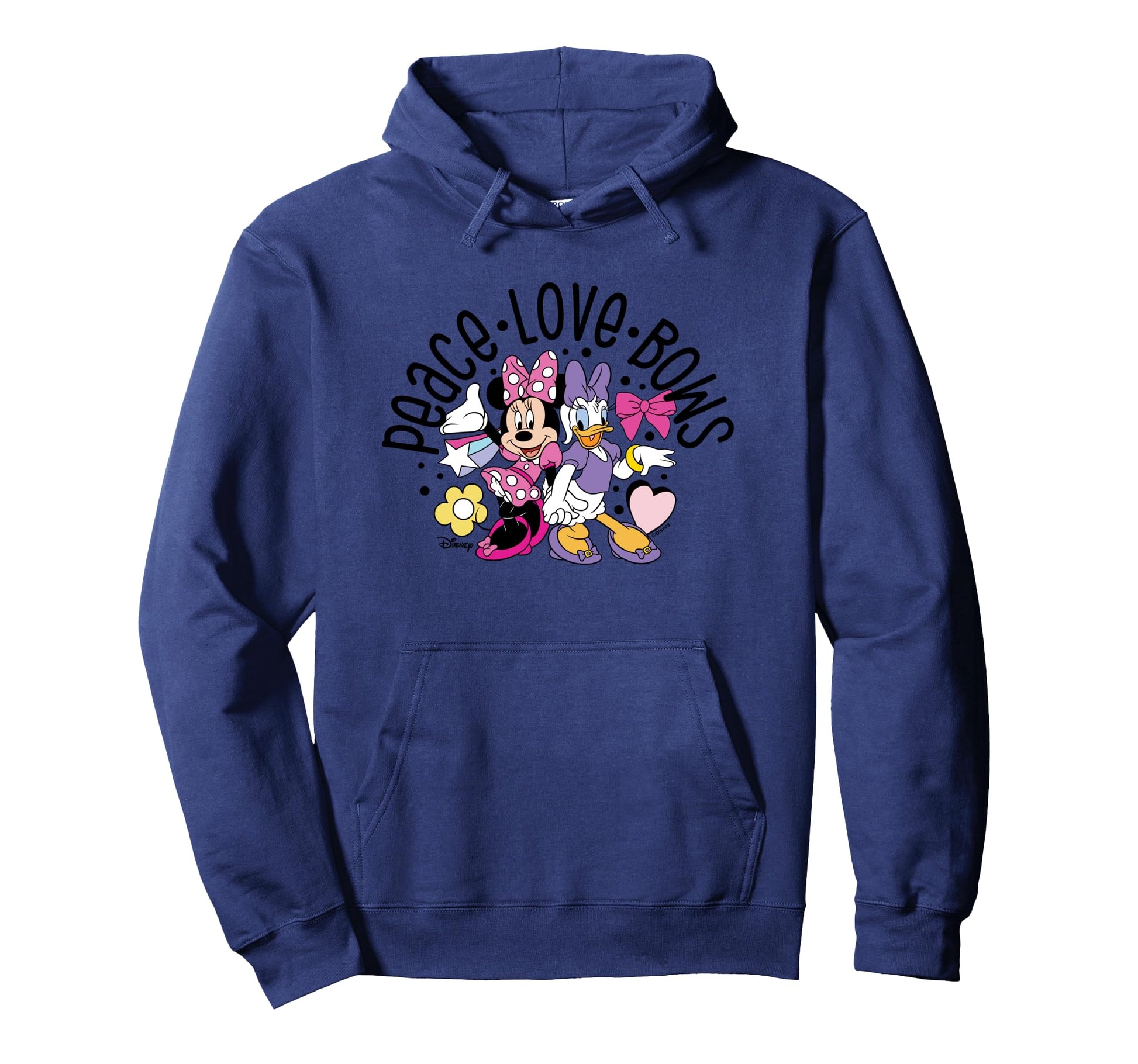 Minnie Daisy Peace Love Bows Hoodie - Trendy Graphic Men Women - T-Shirt, Sweatshirt, Hoodie