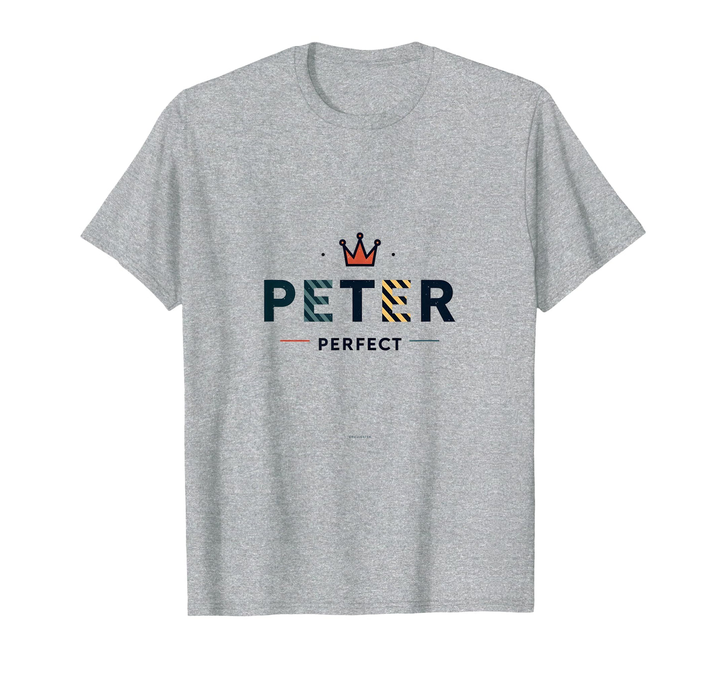 Peter Peter Royal Crown Typography T-Shirt - Minimalist Print for Adults - T-Shirt, Sweatshirt, Hoodie
