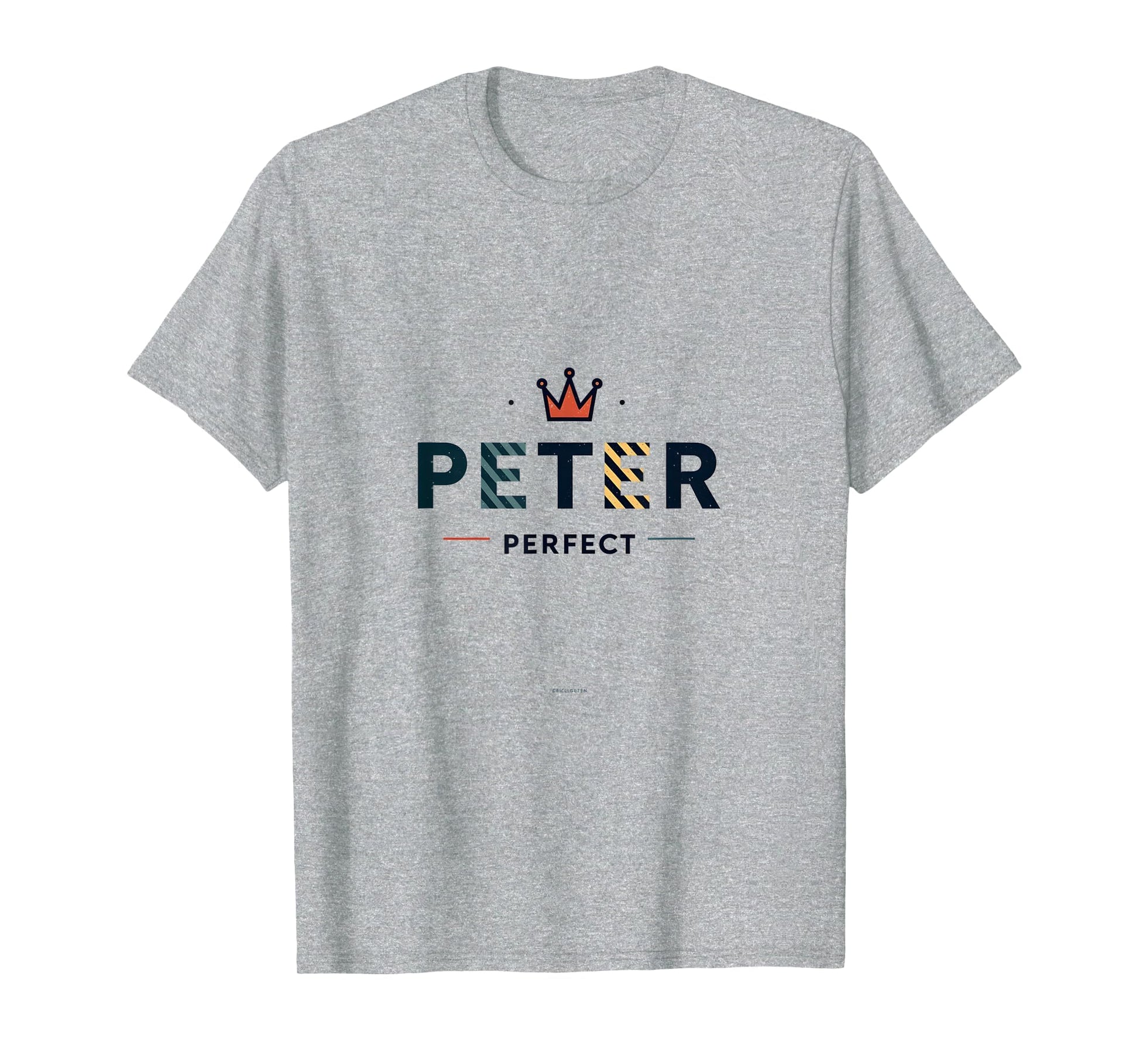 Peter Peter Royal Crown Typography T-Shirt - Minimalist Print for Adults - T-Shirt, Sweatshirt, Hoodie