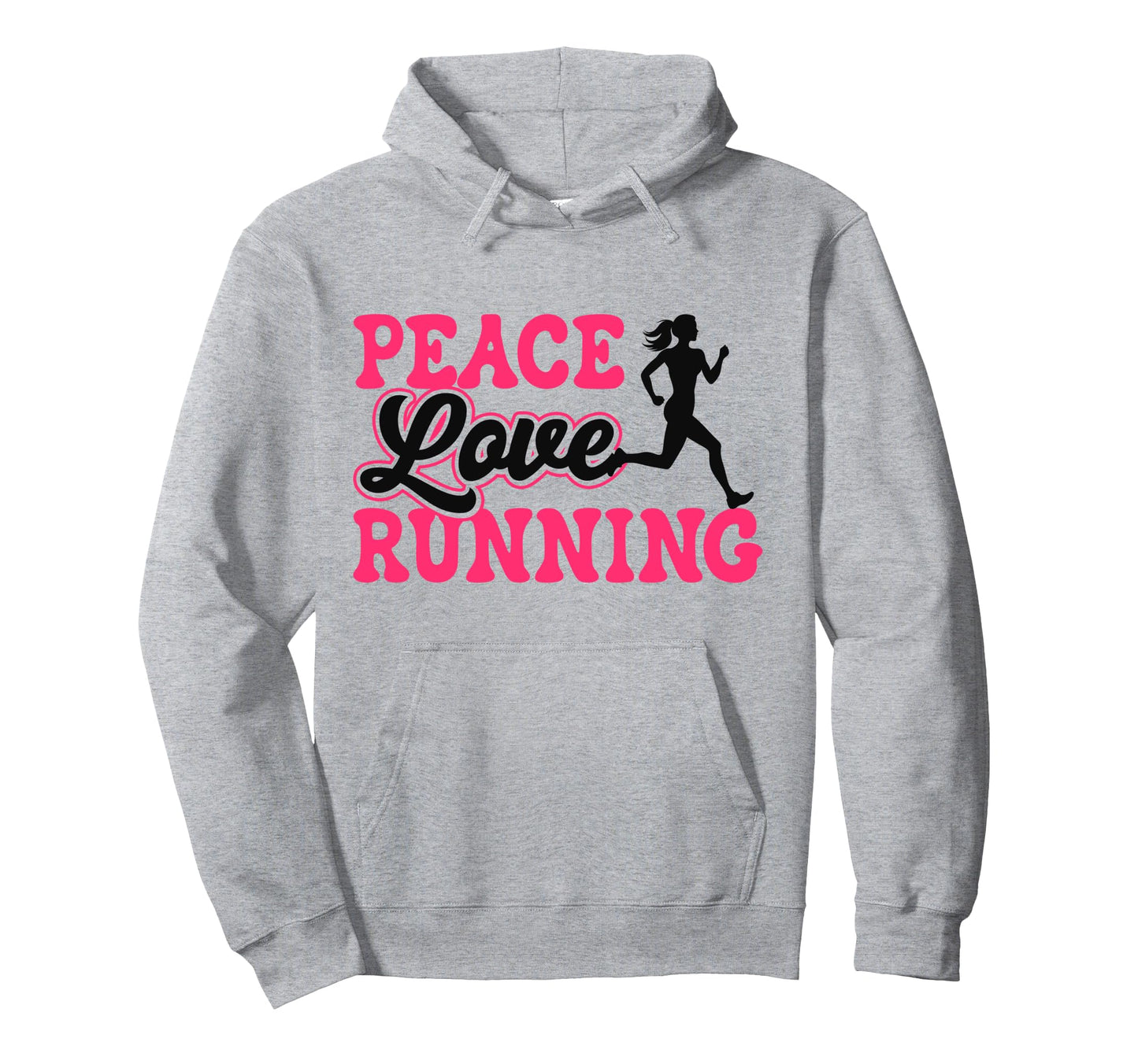 Running Runner Half Marathon Female Hoodie - Custom Art Print for Adults - T-Shirt, Sweatshirt, Hoodie