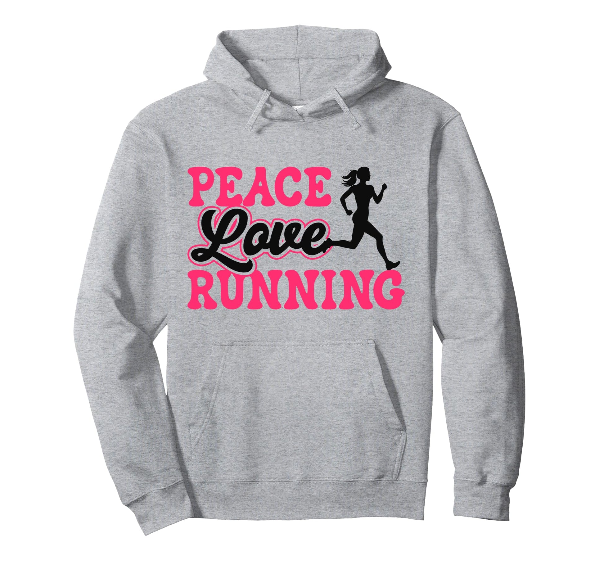 Running Runner Half Marathon Female Hoodie - Custom Art Print for Adults - T-Shirt, Sweatshirt, Hoodie