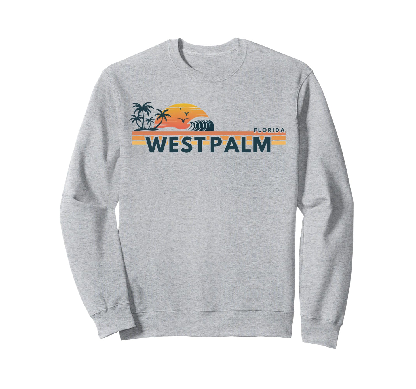 West Palm Beach Florida Beach Summer Sweatshirt - Custom Art Print Unisex - T-Shirt, Sweatshirt, Hoodie