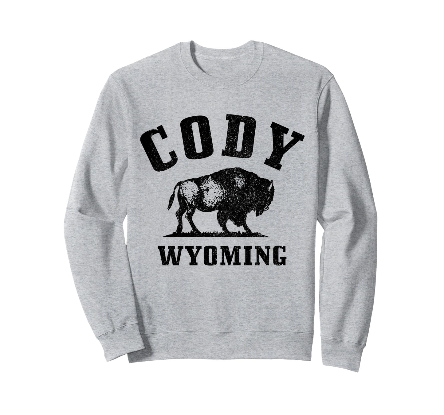 Cody Wyoming Cowboy State Bison Sweatshirt - Aesthetic Graphic Unisex - T-Shirt, Sweatshirt, Hoodie