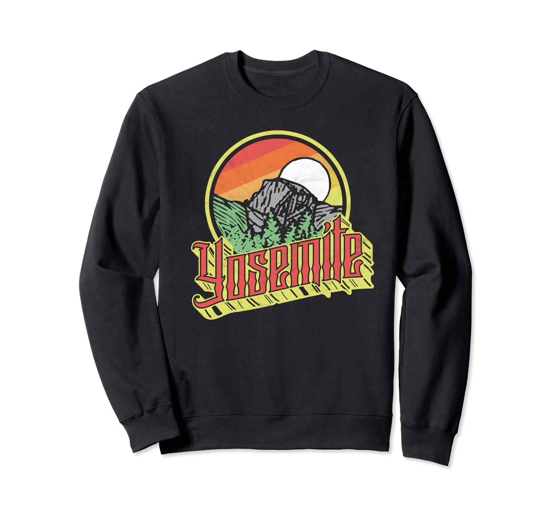 Yosemite National Park Half Dome Sweatshirt - Unique Graphic Men Women - T-Shirt, Sweatshirt, Hoodie